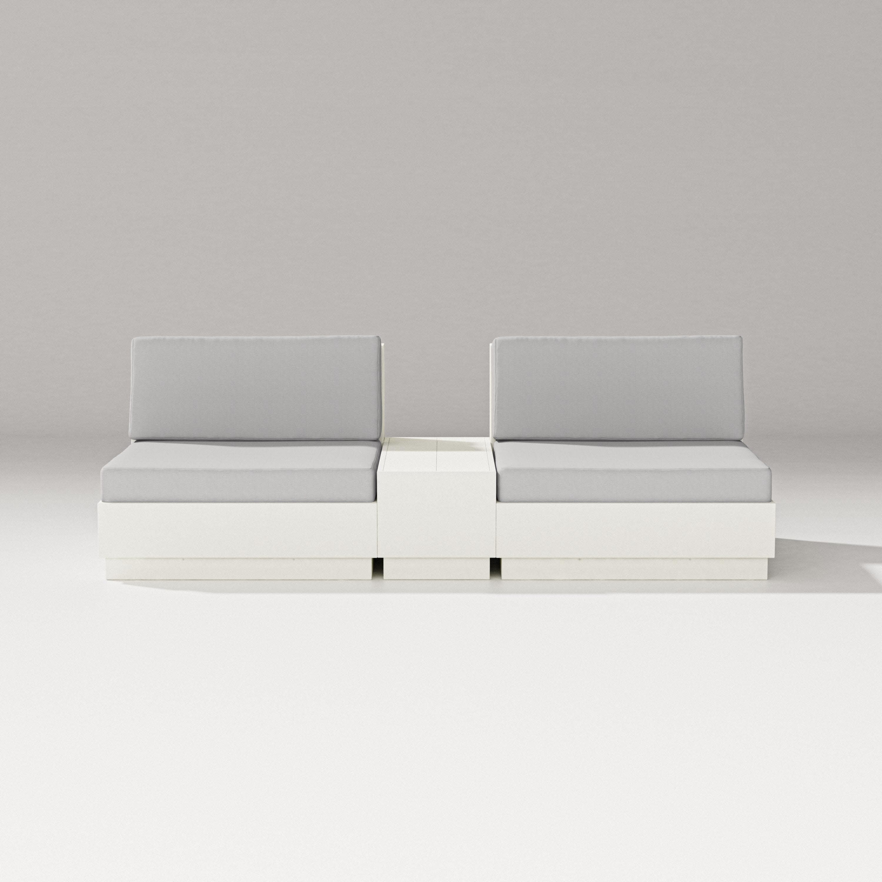 Elevate Lounge Chair Set in Vintage White / Diamond in the Rough