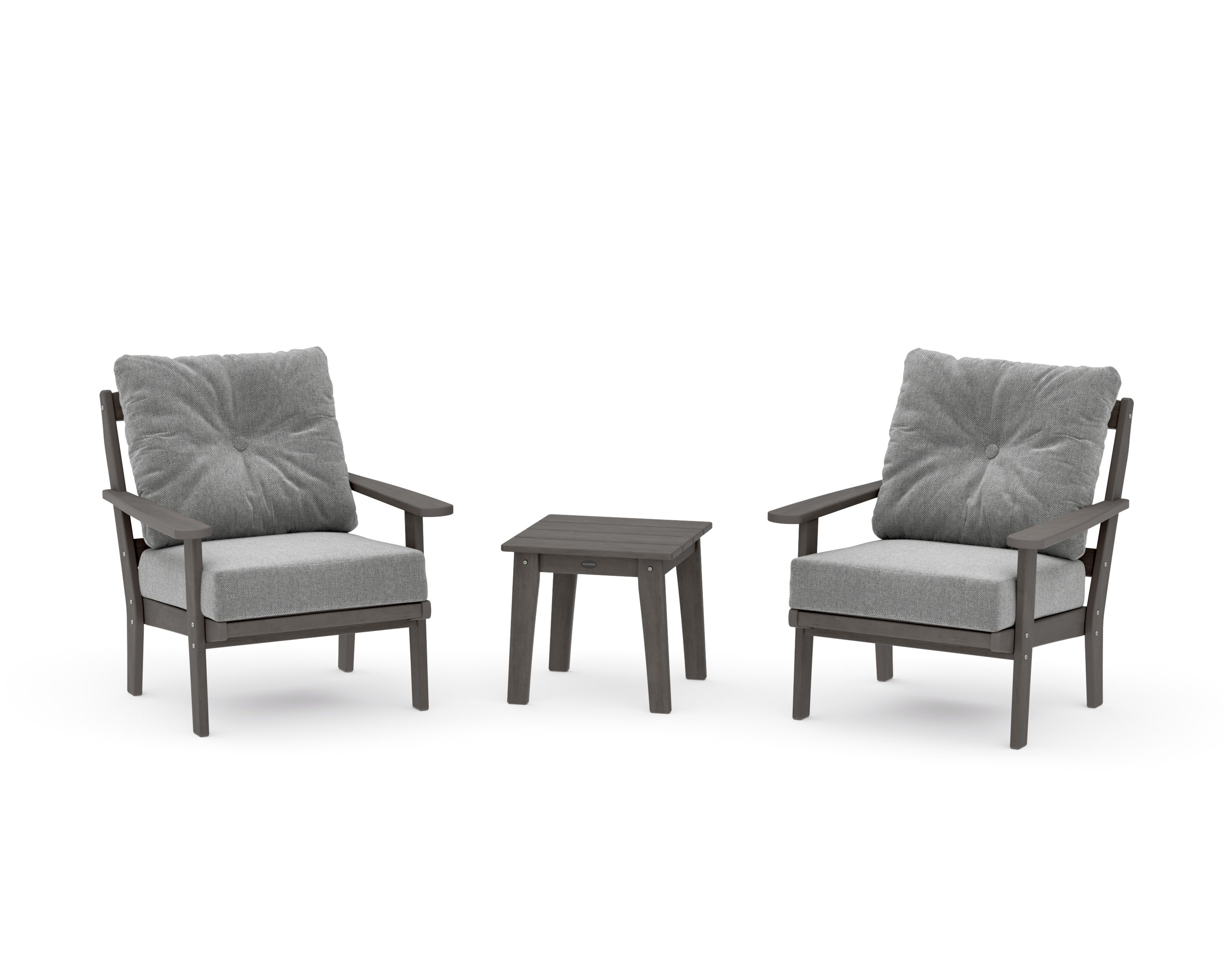 Mission 3-Piece Deep Seating Set in Driftwood / Grey Mist