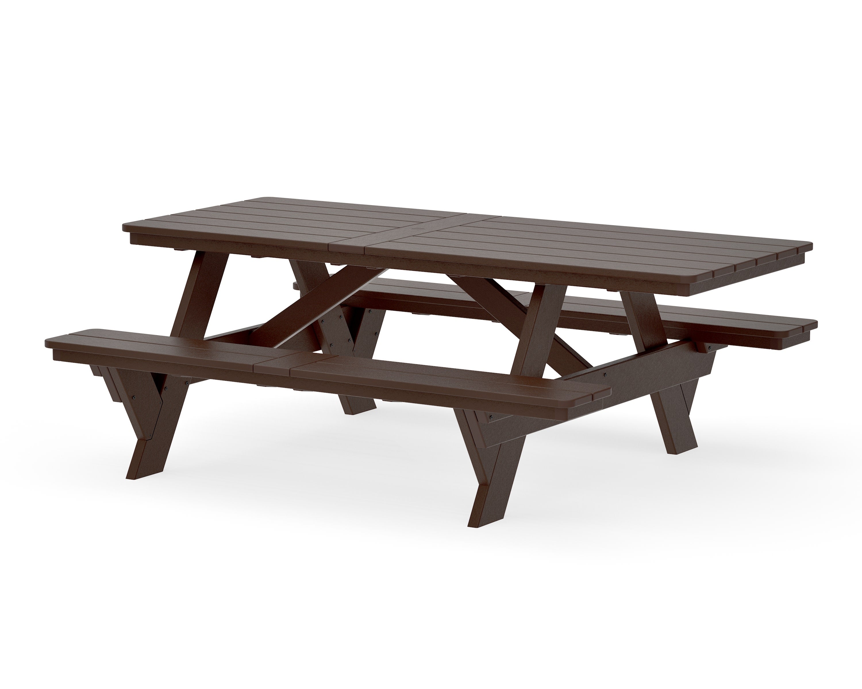 Rockford 85 ADA Picnic Table in Mahogany