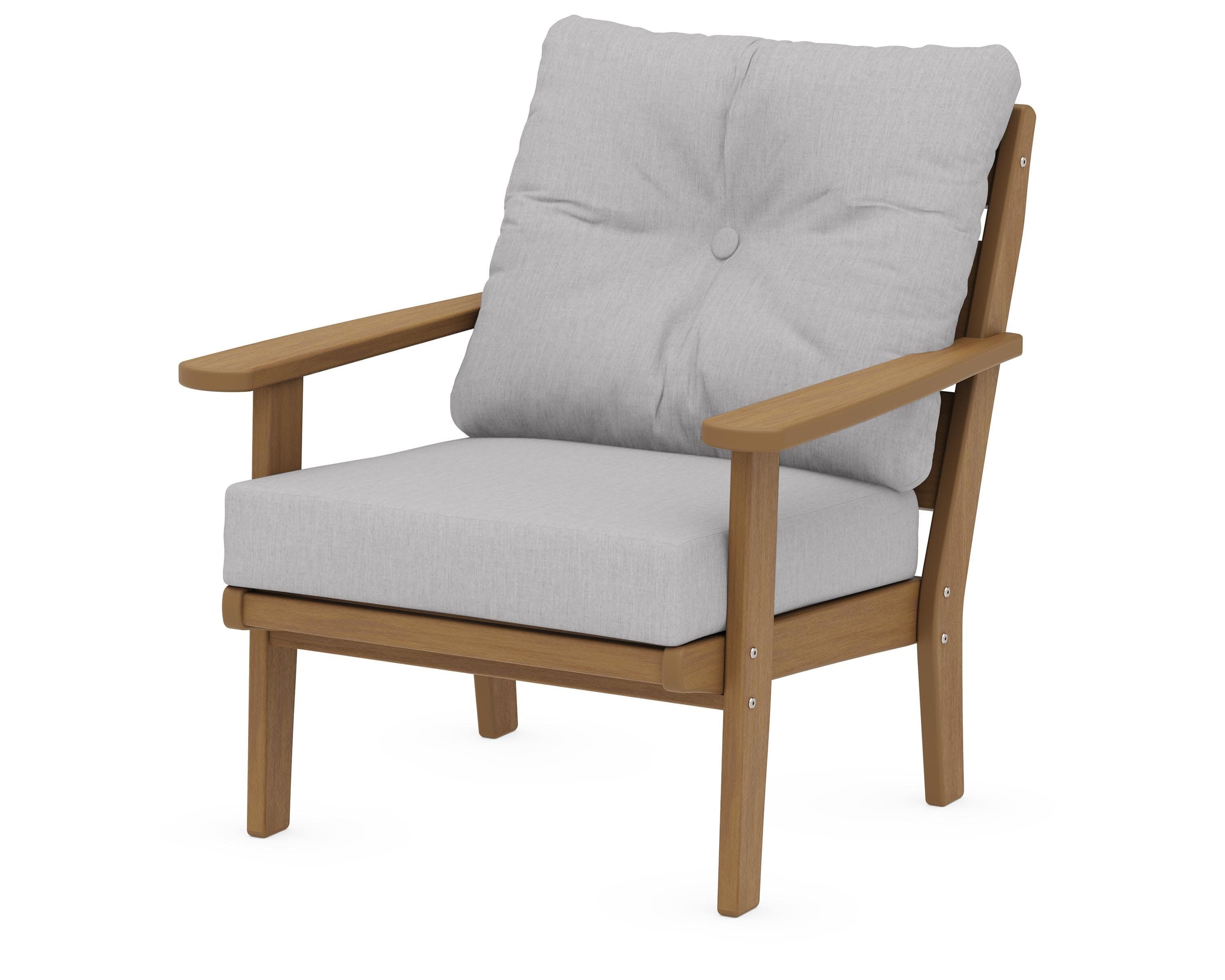 Lakeside Deep Seating Chair in Natural / Granite