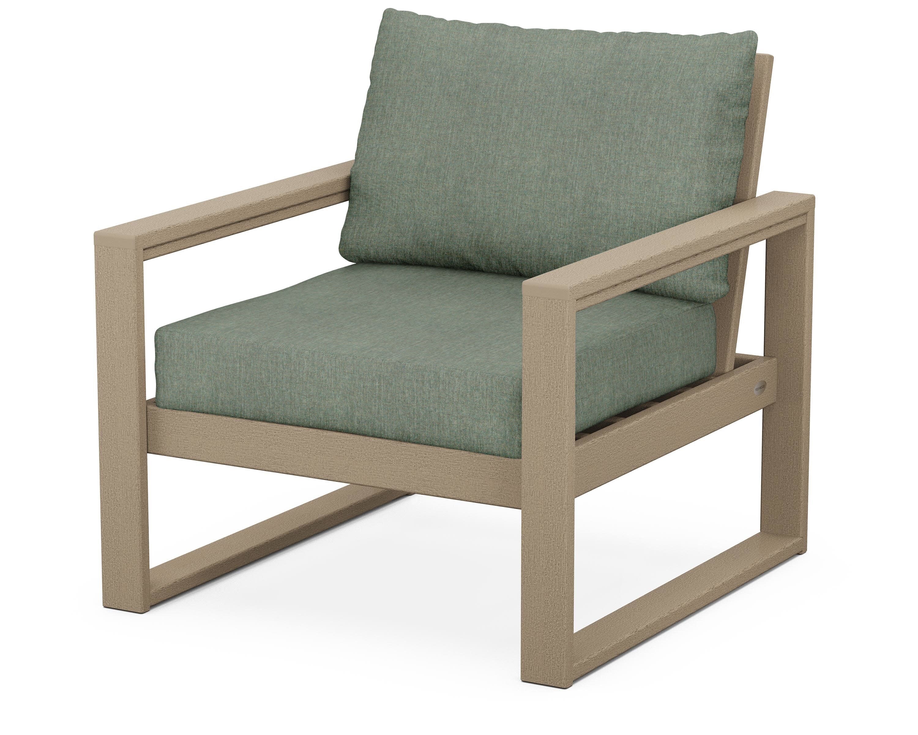 EDGE Club Chair in Vintage Sahara / Cast Sage