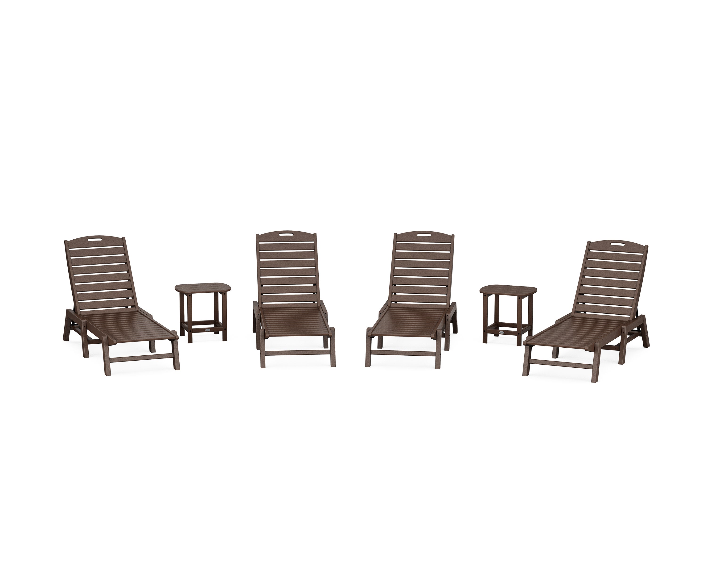 Nautical Chaise 6-Piece Set in Mahogany