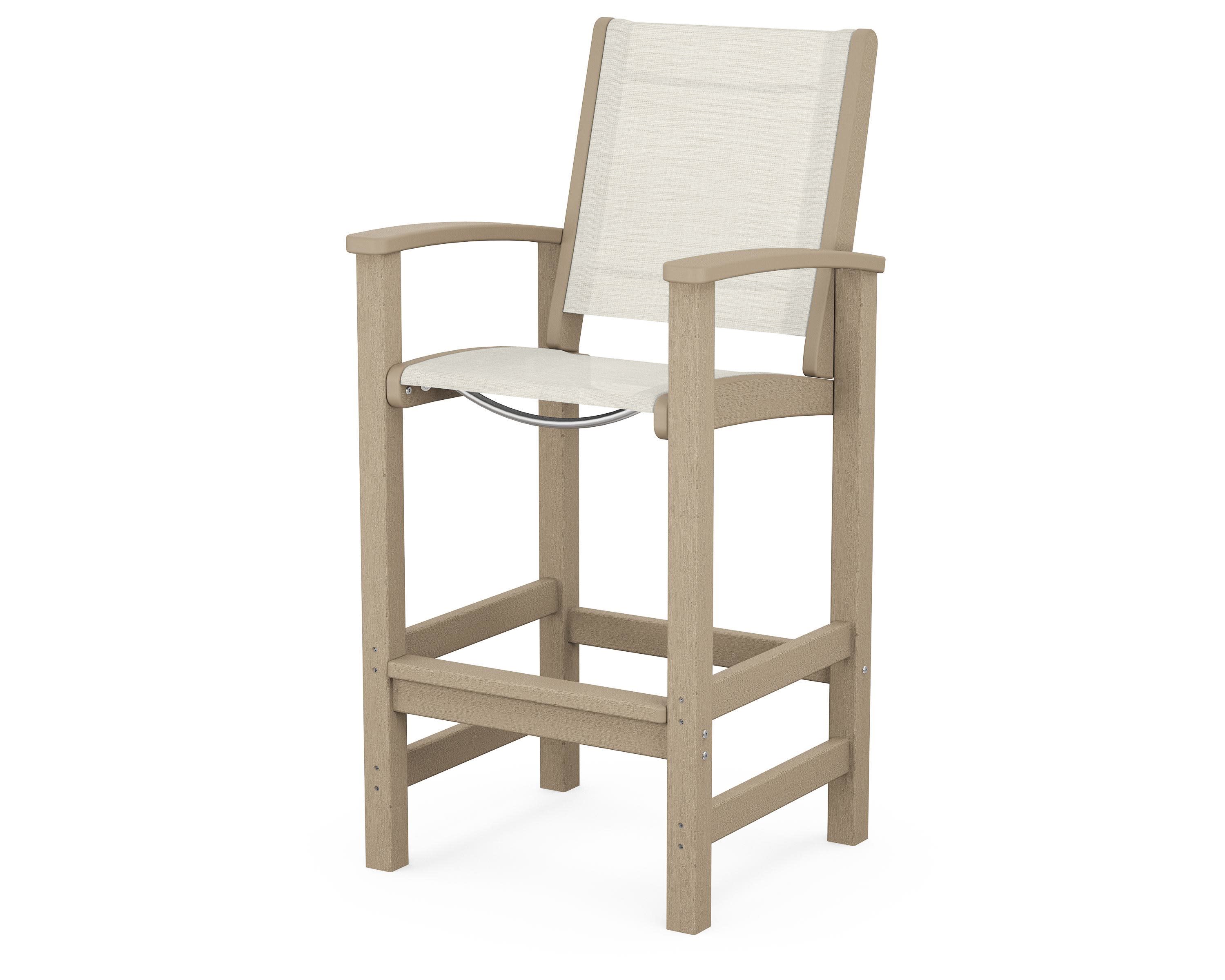 Coastal Bar Chair in Vintage Sahara / Parchment Sling