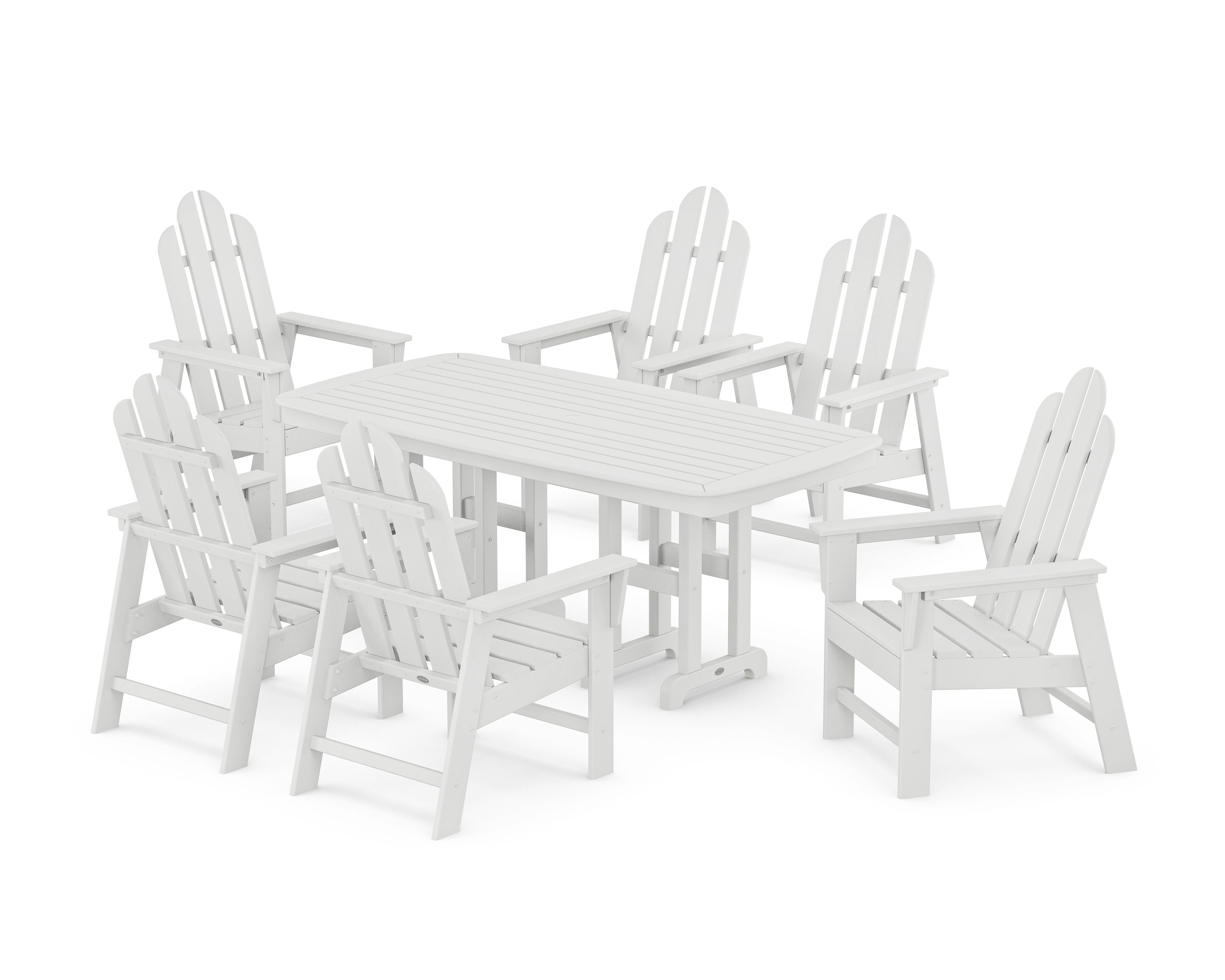 Long Island 7-Piece Dining Set in White
