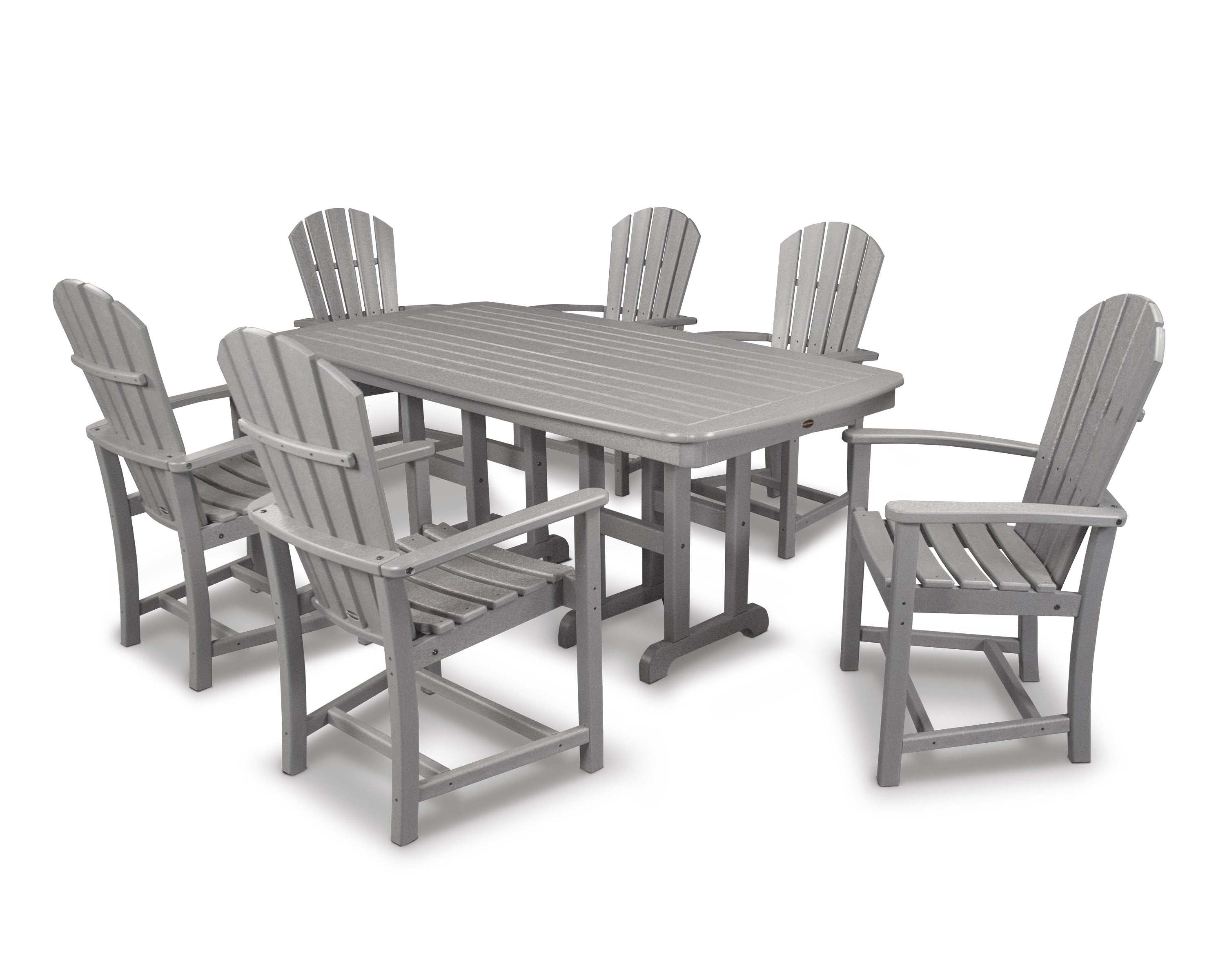 Palm Coast 7-Piece Dining Set in Slate Grey