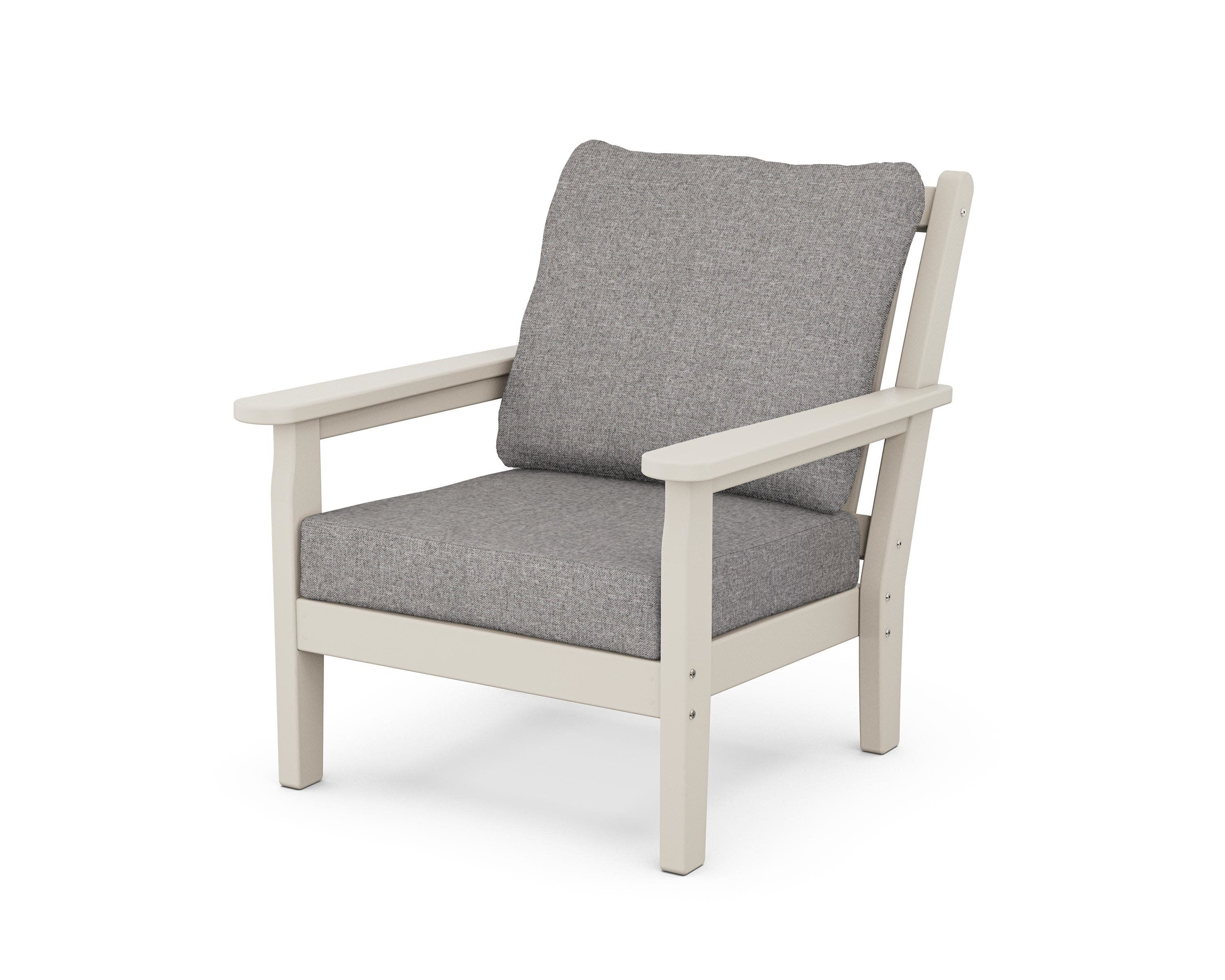 Chippendale Deep Seating Chair in Sand / Grey Mist