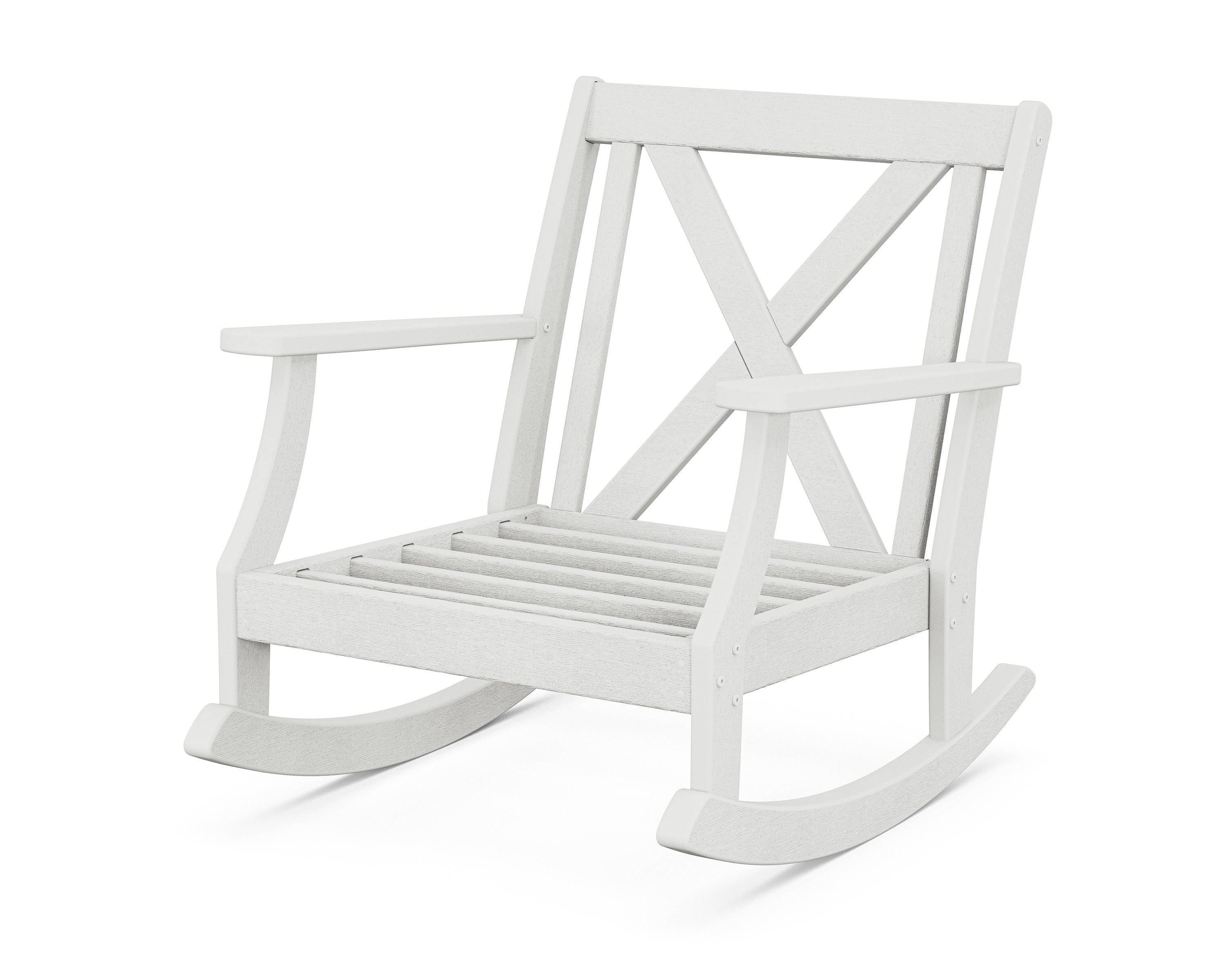 Braxton Deep Seating Rocking Chair Frame in Vintage White