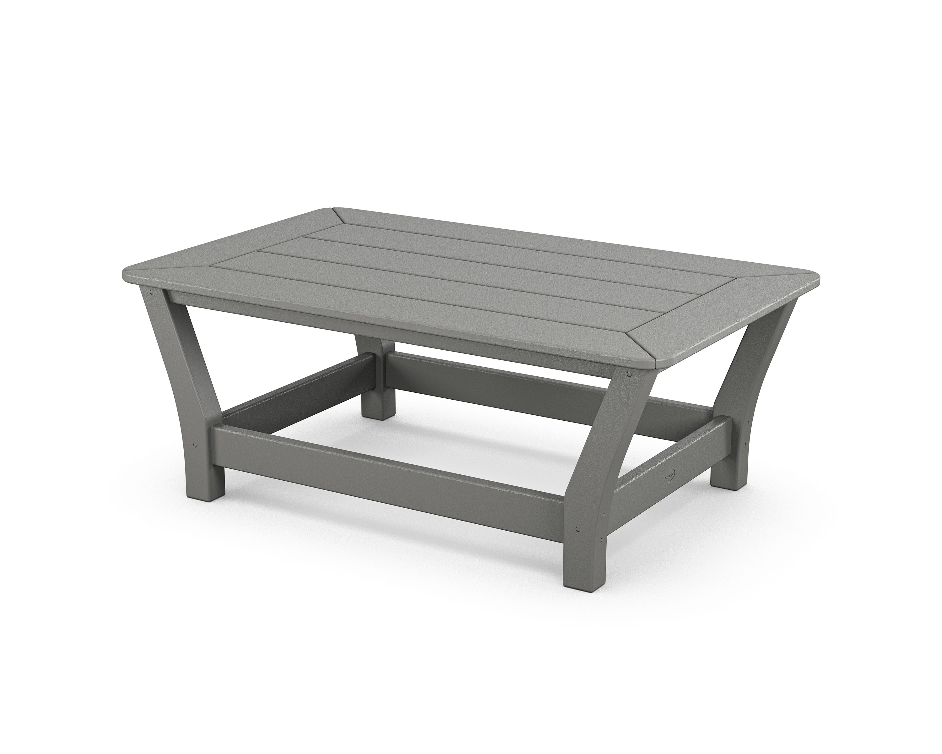 Harbour Slat Coffee Table in Slate Grey