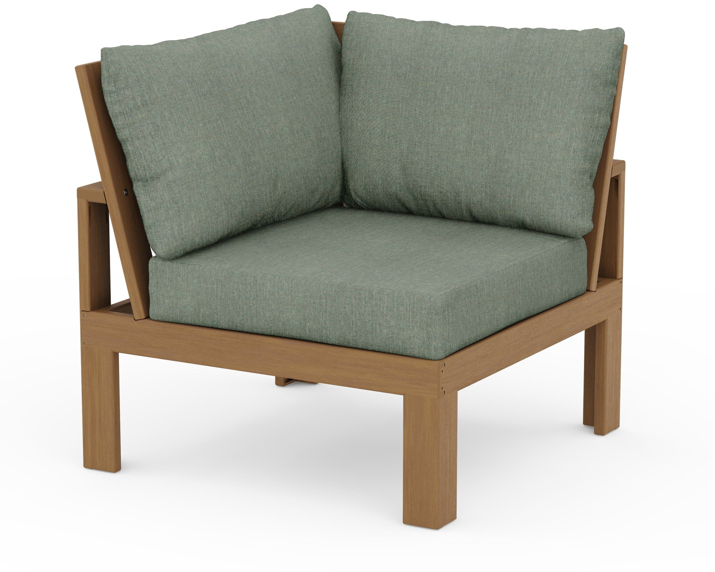 Modular Corner Chair in Natural / Cast Sage