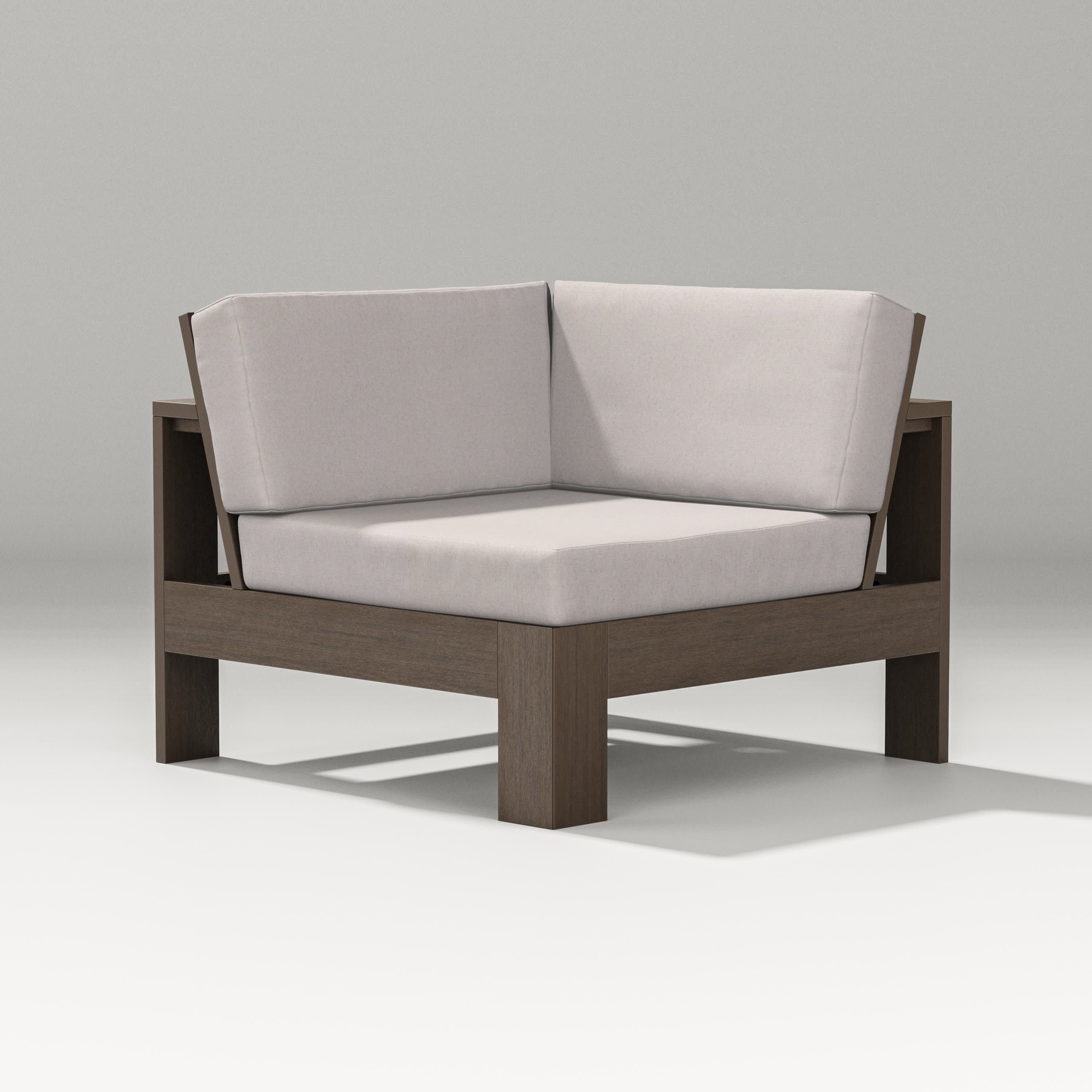 Latitude Modular Corner Chair in Kona / Dune Burlap