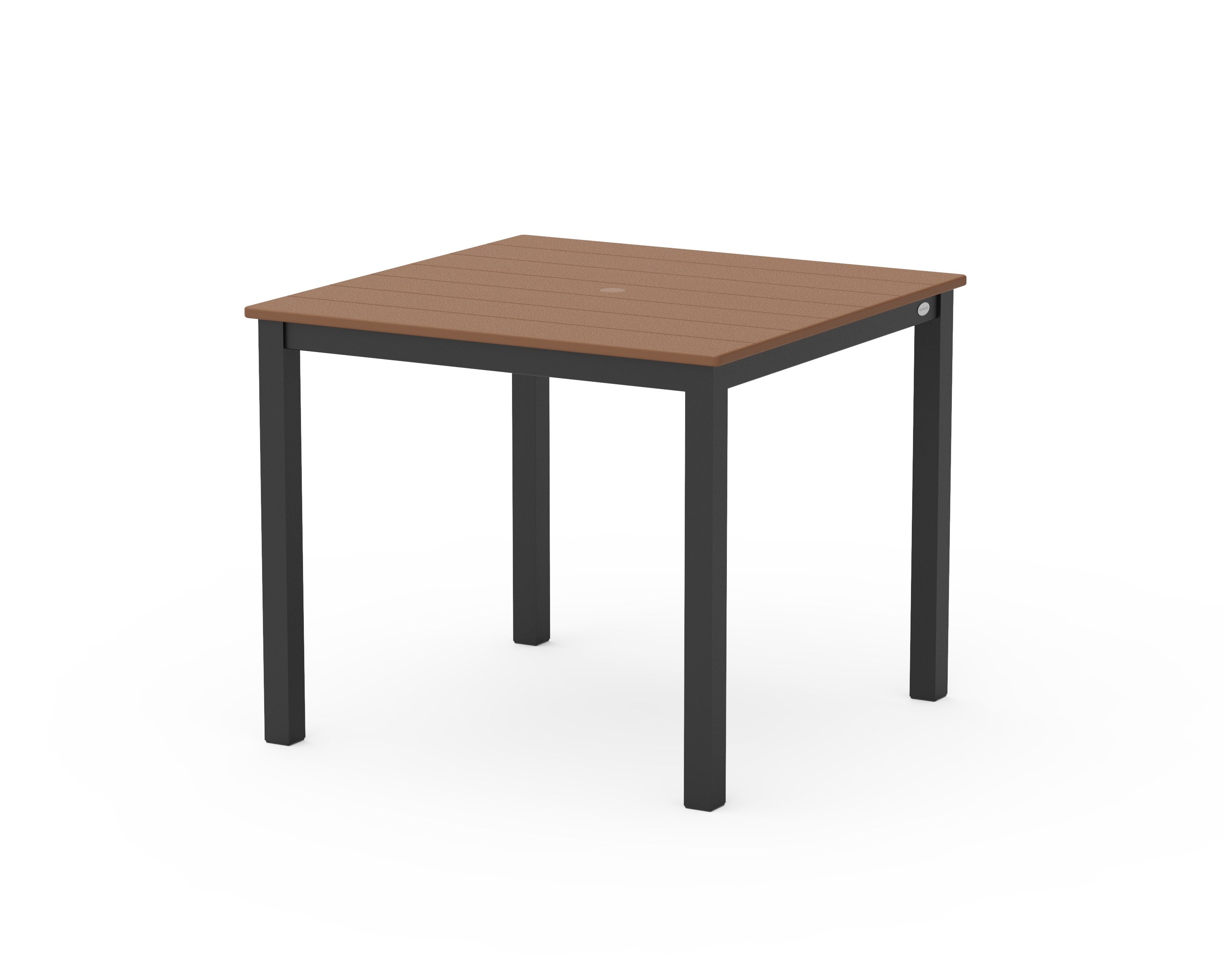 Main Street 36" x 36" Dining Table in Black / Teak