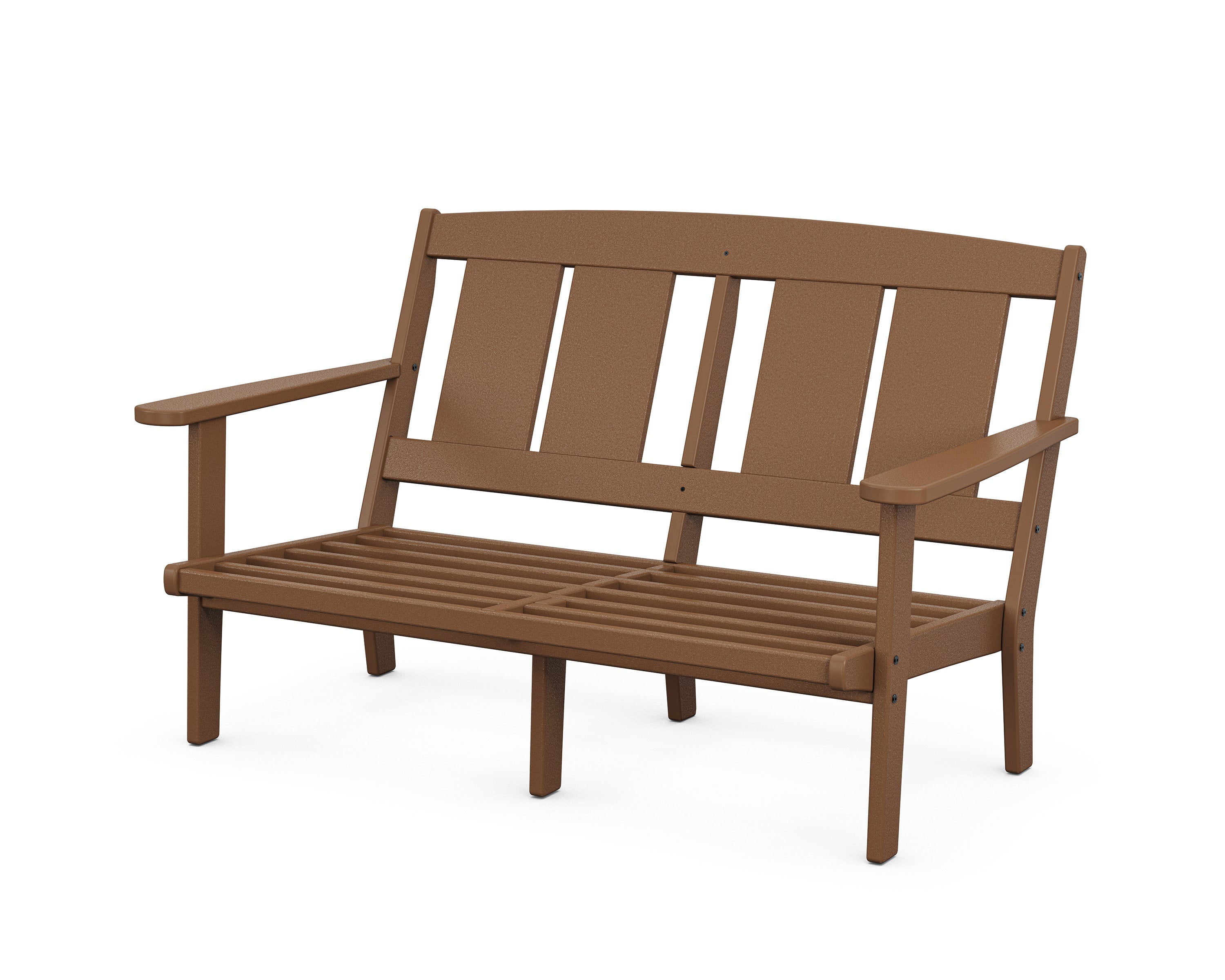 Mission Deep Seating Loveseat Frame in Teak