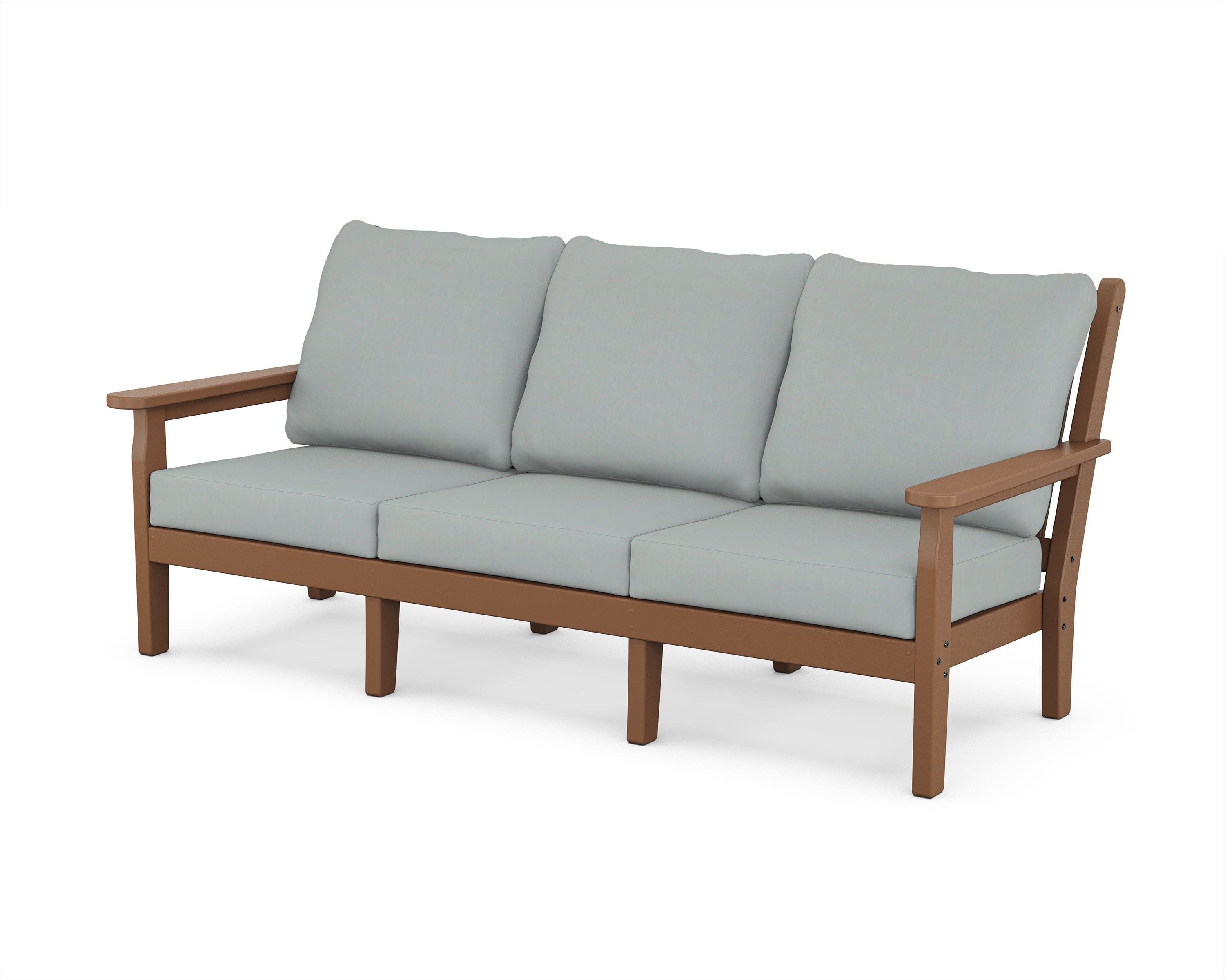 Chippendale Deep Seating Sofa in Teak / Spa