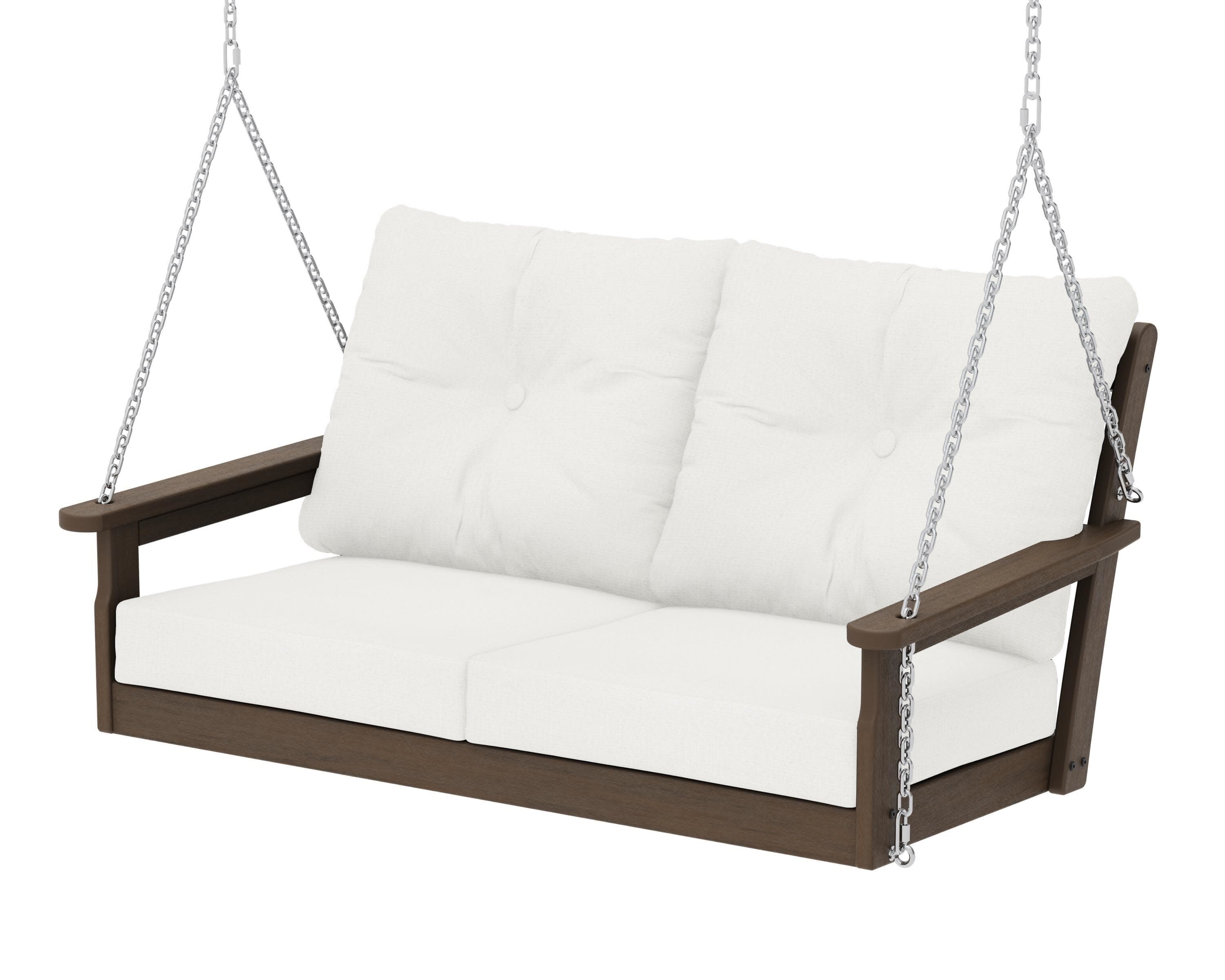 Vineyard Deep Seating Swing in Kona / Natural Linen