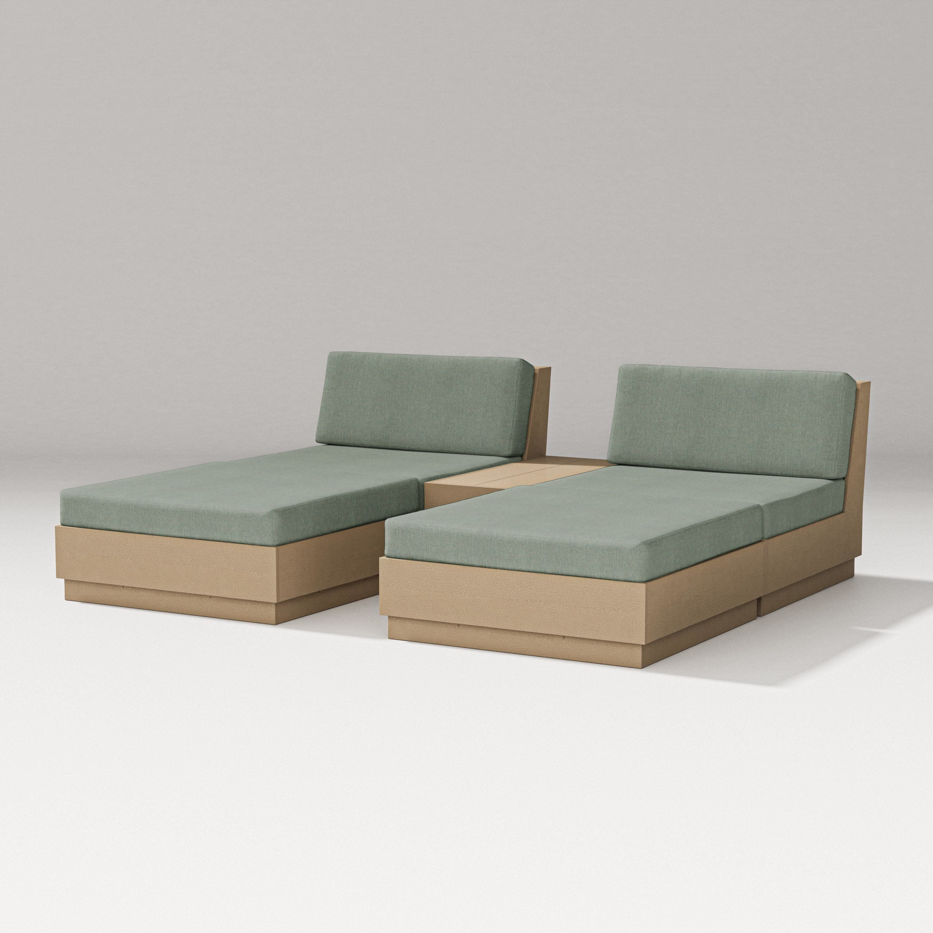 Elevate Double Chaise Set in Vintage Sahara / Cast Sage
