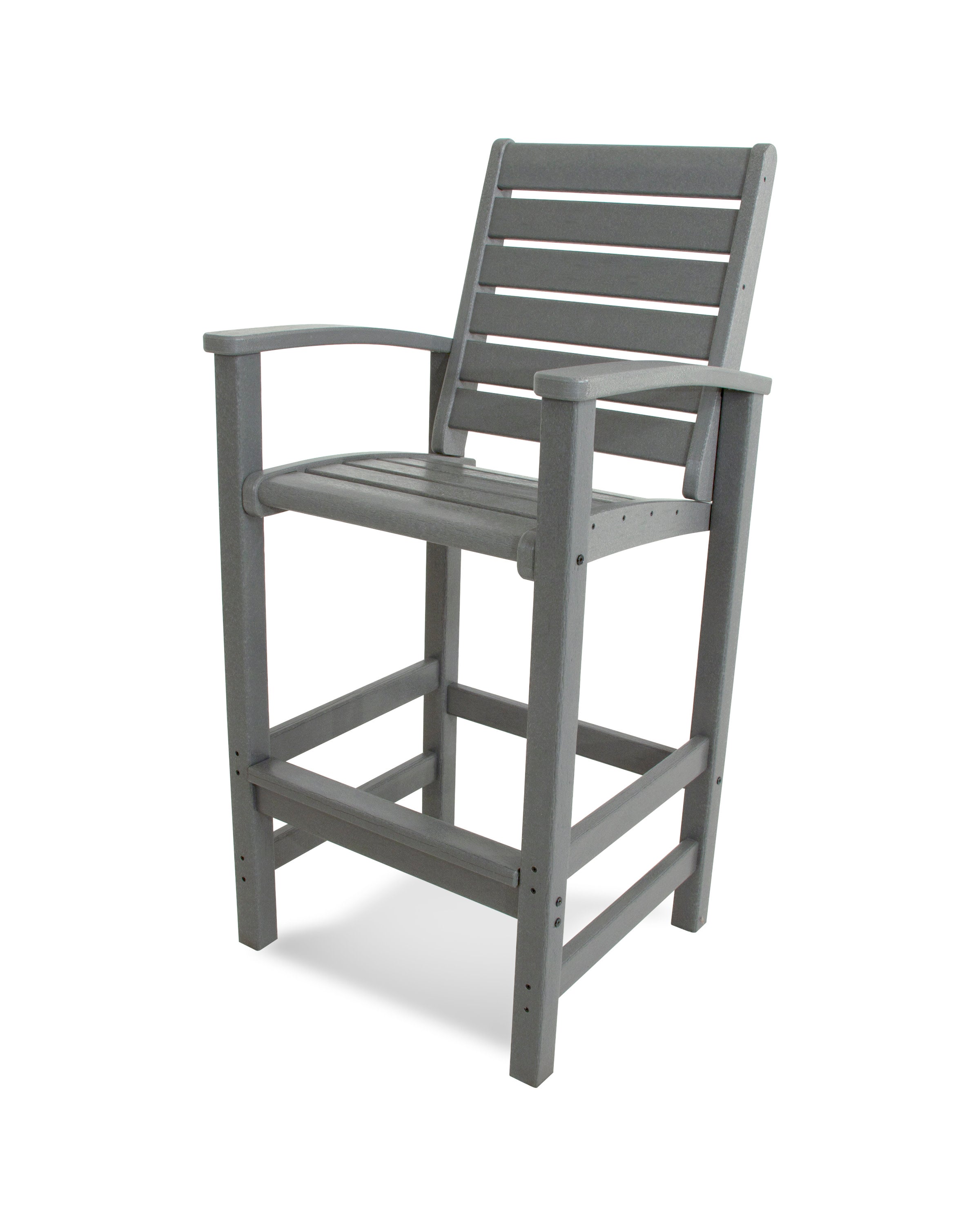 Signature Bar Chair in Slate Grey