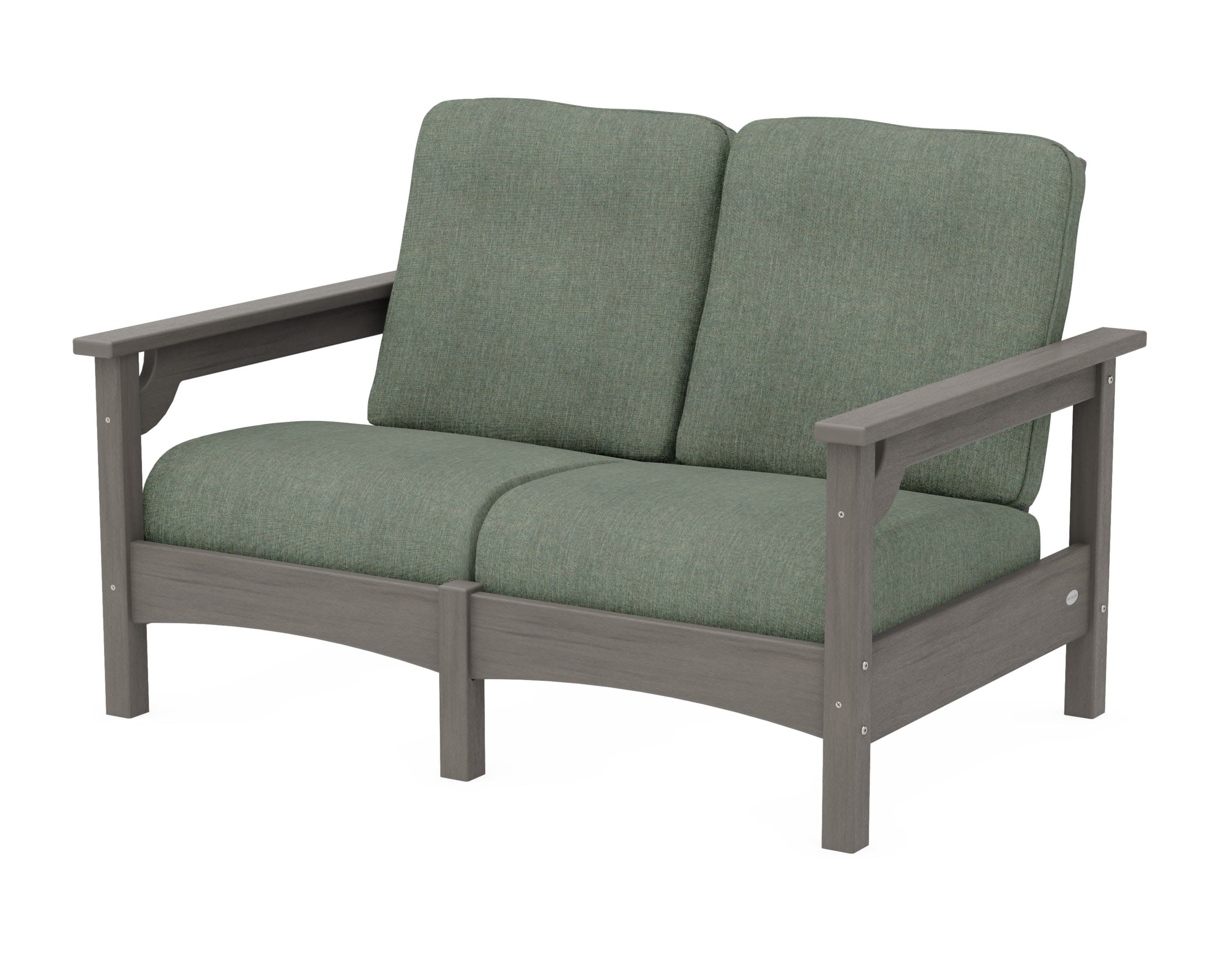 Club Loveseat in Driftwood / Cast Sage