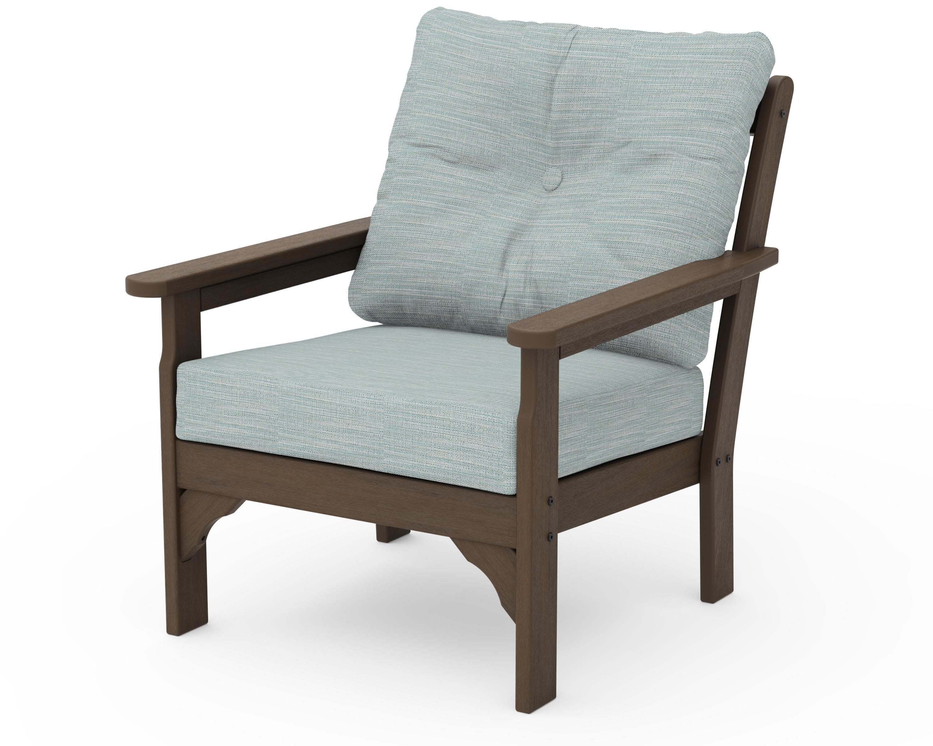 Vineyard Deep Seating Chair in Kona / Soothe Mist
