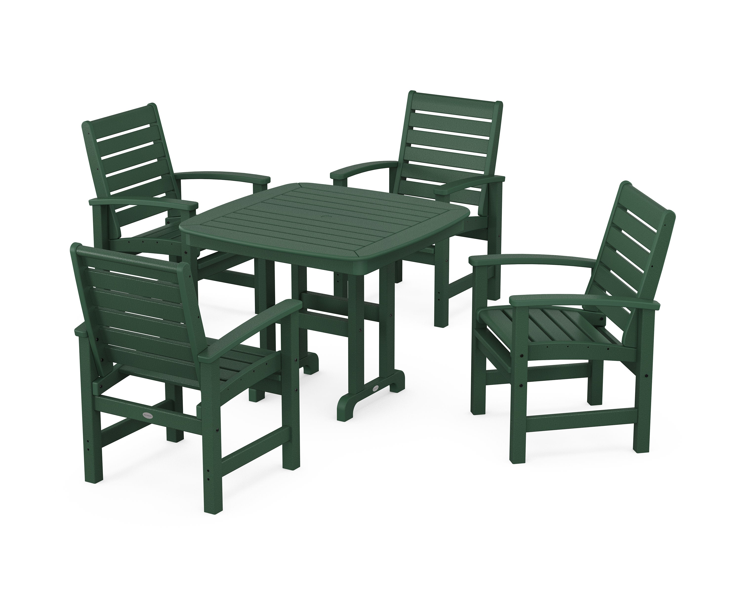 Signature 5-Piece Dining Set in Green