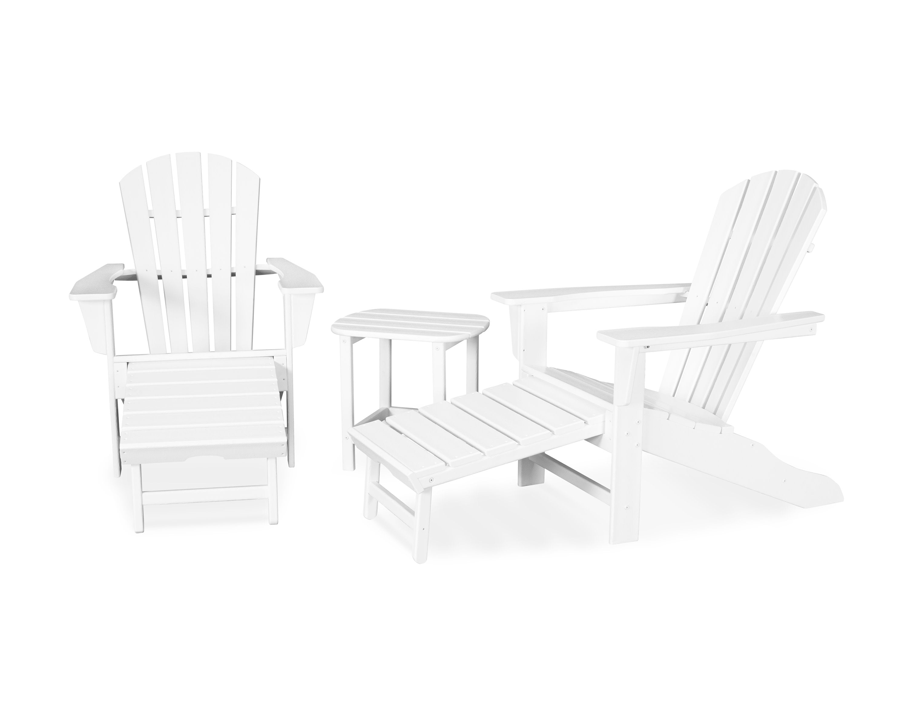 Palm Coast Ultimate Adirondack 3-Piece Set in White