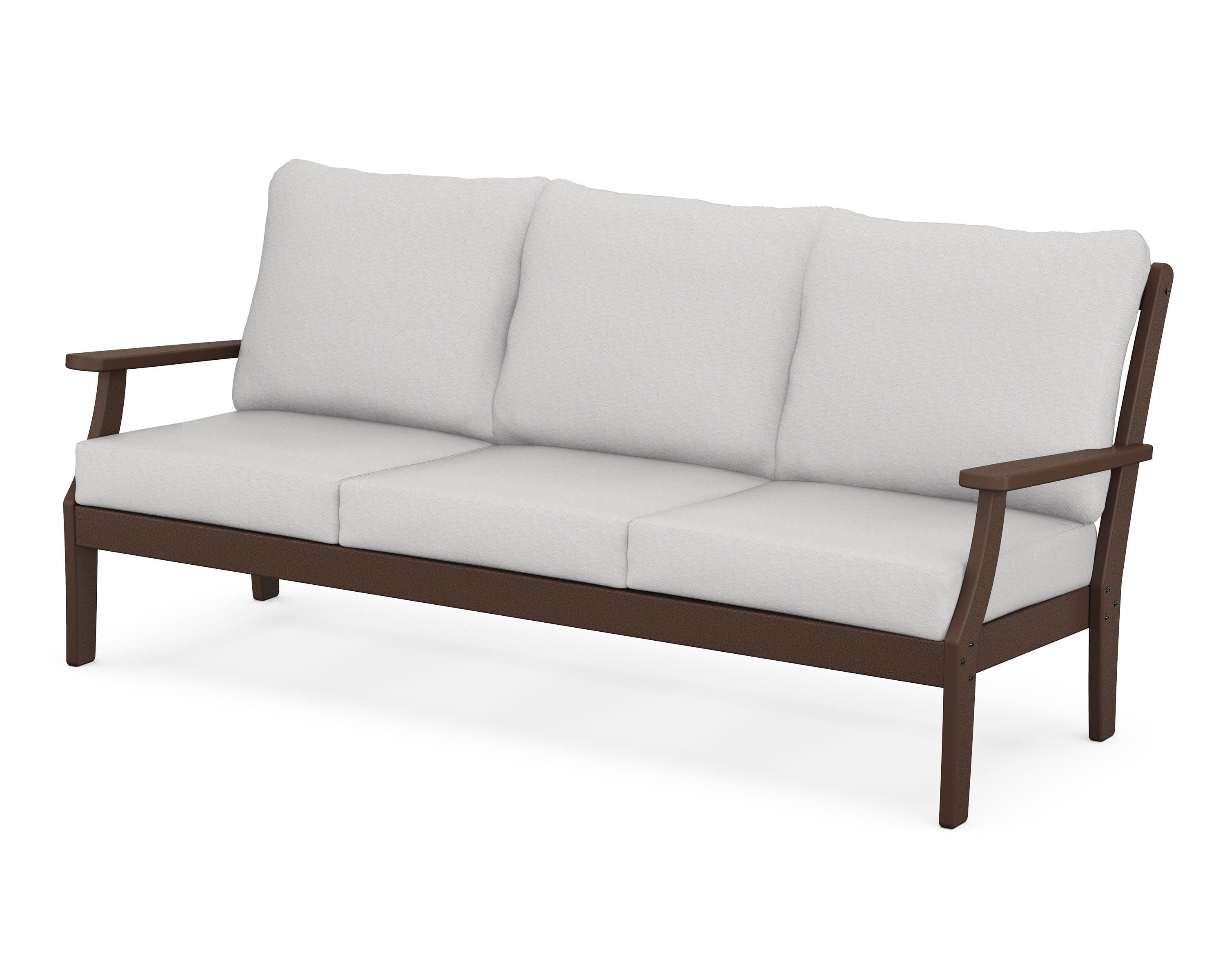 Braxton Deep Seating Sofa in Mahogany / Diamond in the Rough