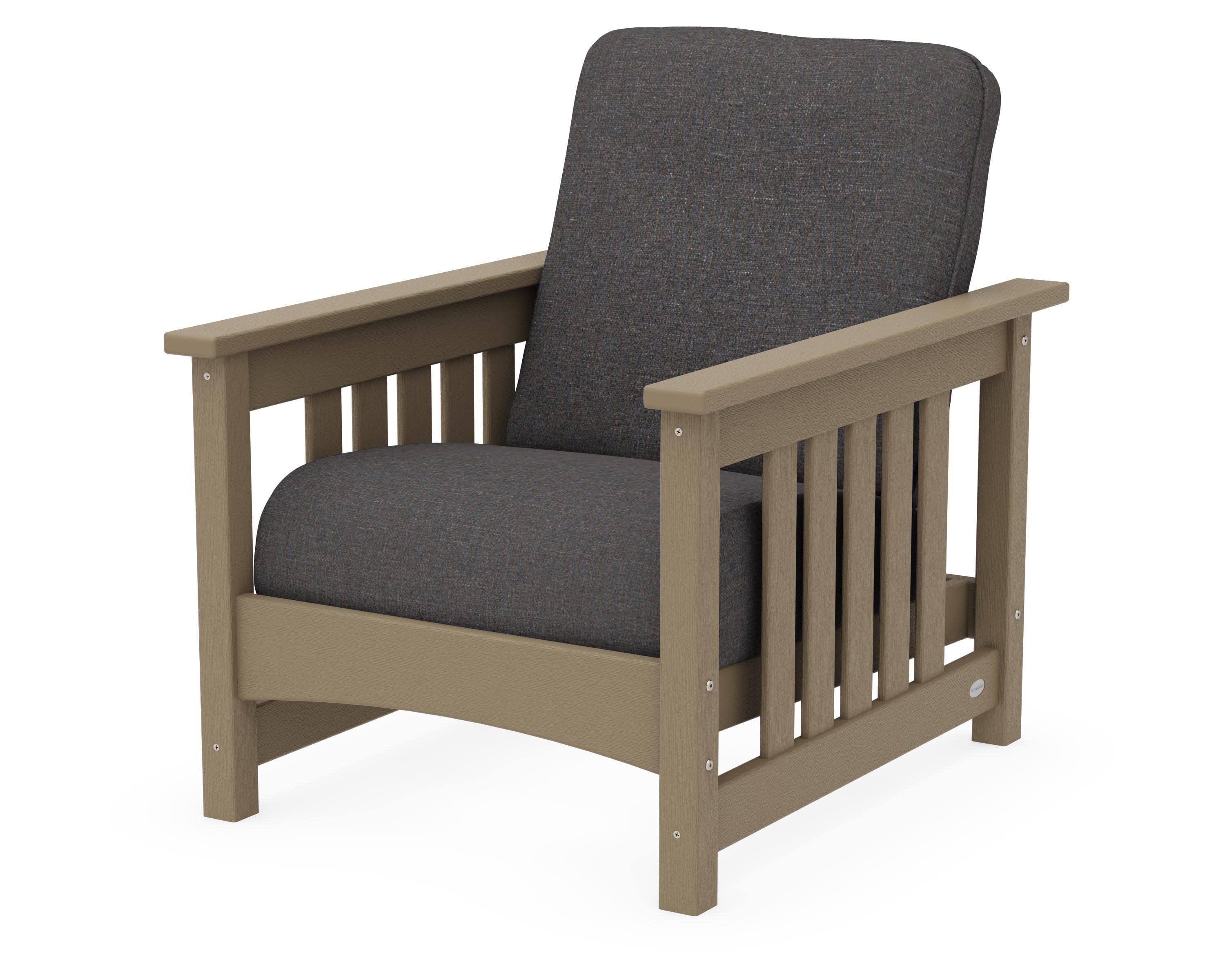 Club Mission Chair in Vintage Sahara / Ash Charcoal