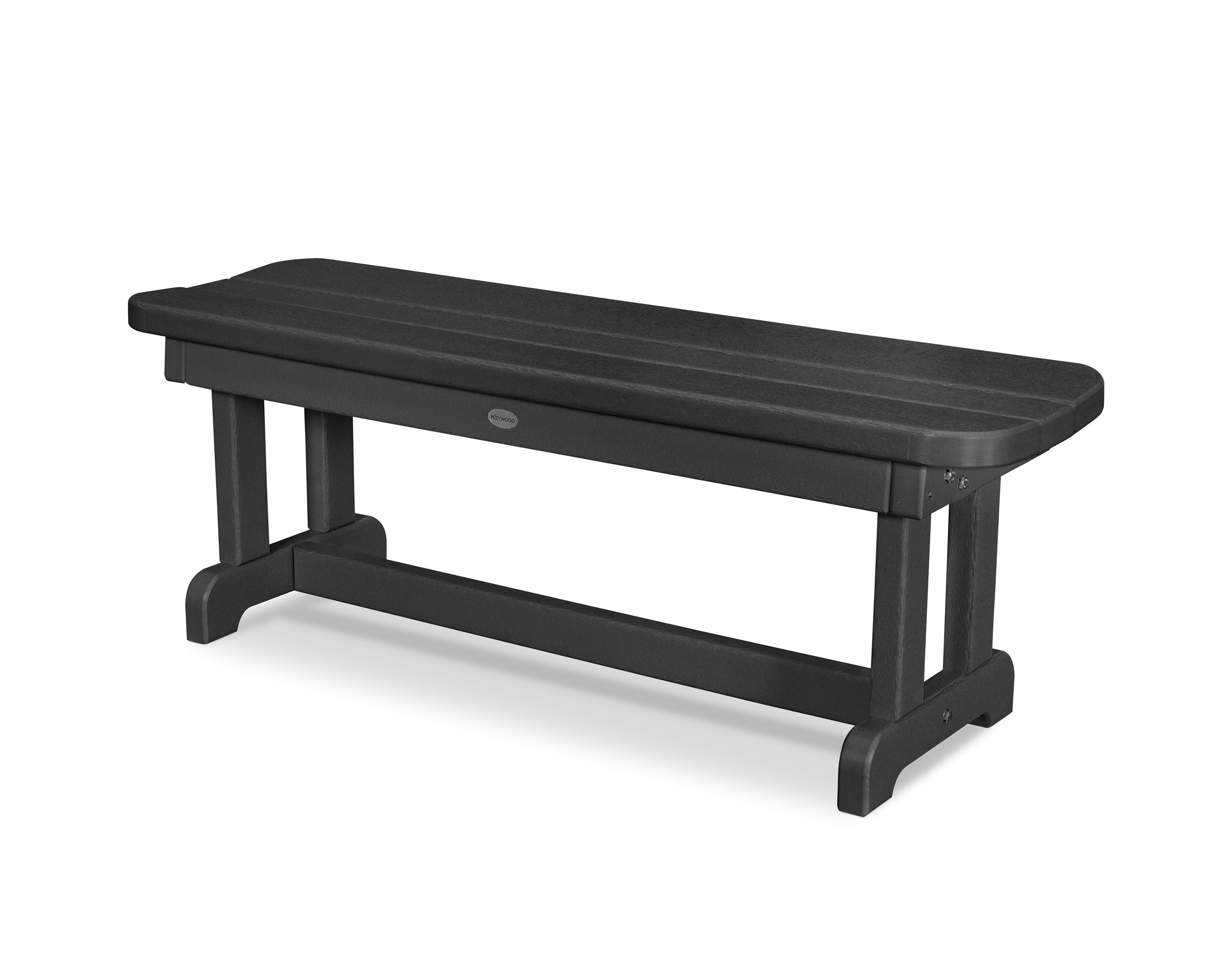 Park 48" Backless Bench in Black