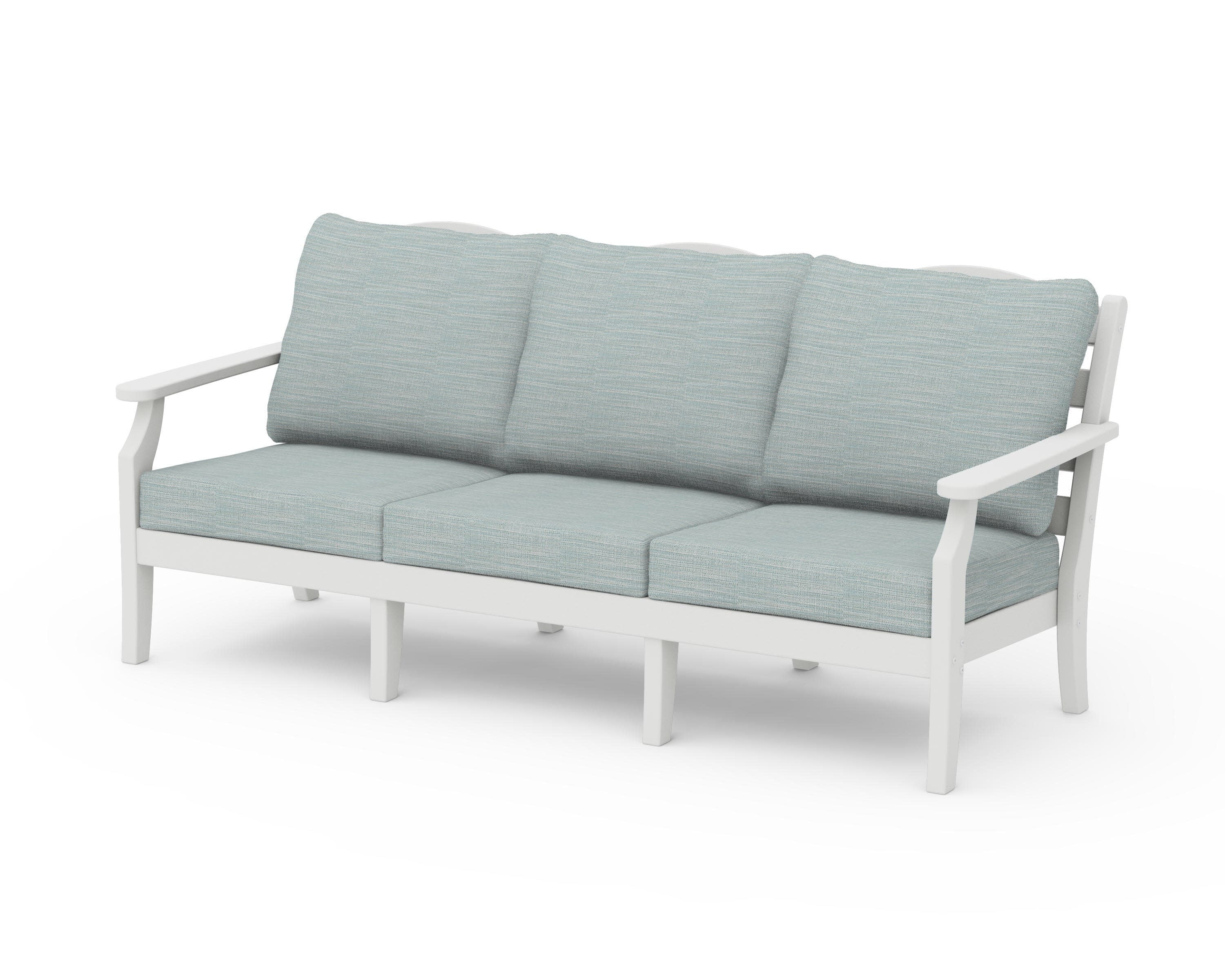 Savannah Deep Seating Sofa in Vintage White / Soothe Mist