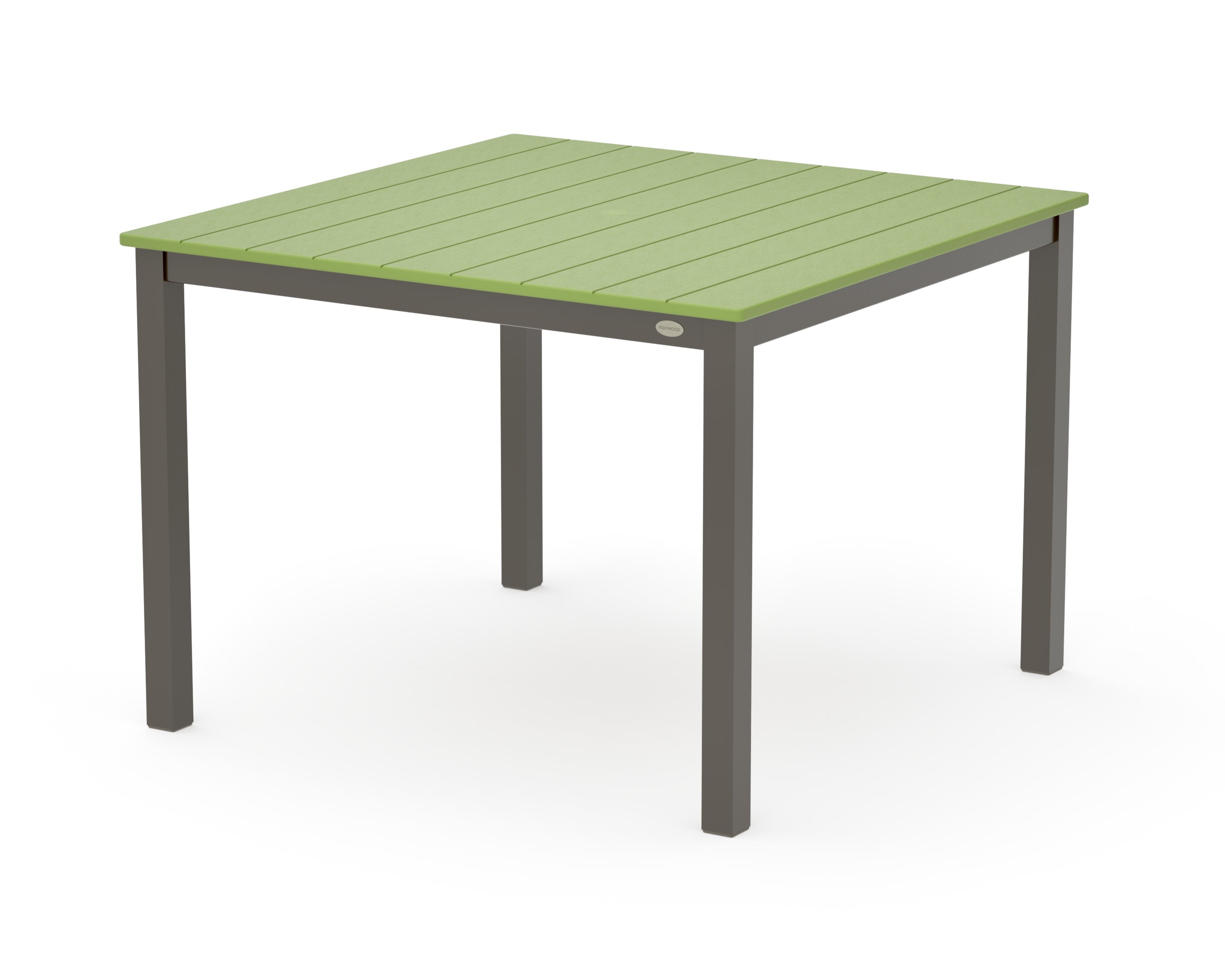 Main Street 42 x 42 Dining Table in Bronze / Lime