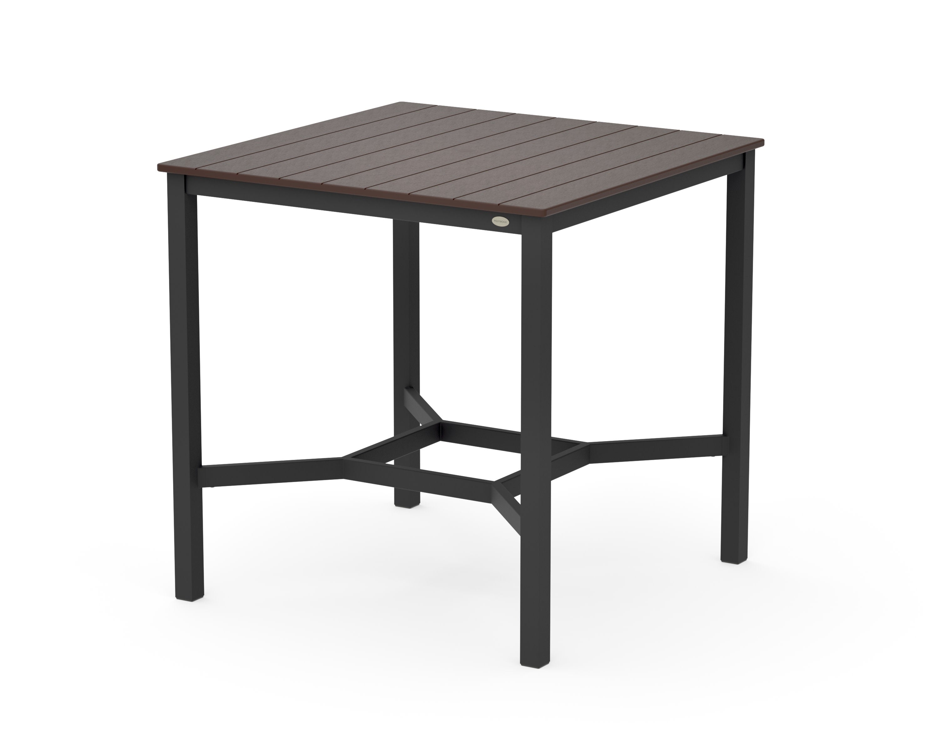 Main Street 42 x 42 Bar Table in Black / Mahogany