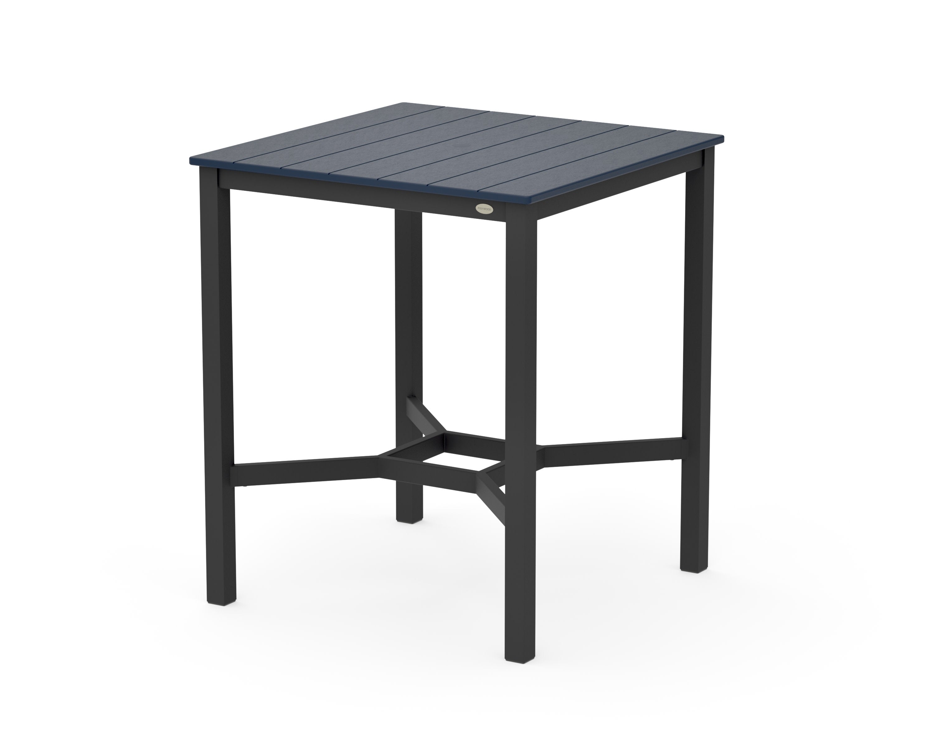 Main Street 36 x 36 Bar Table in Black / Navy