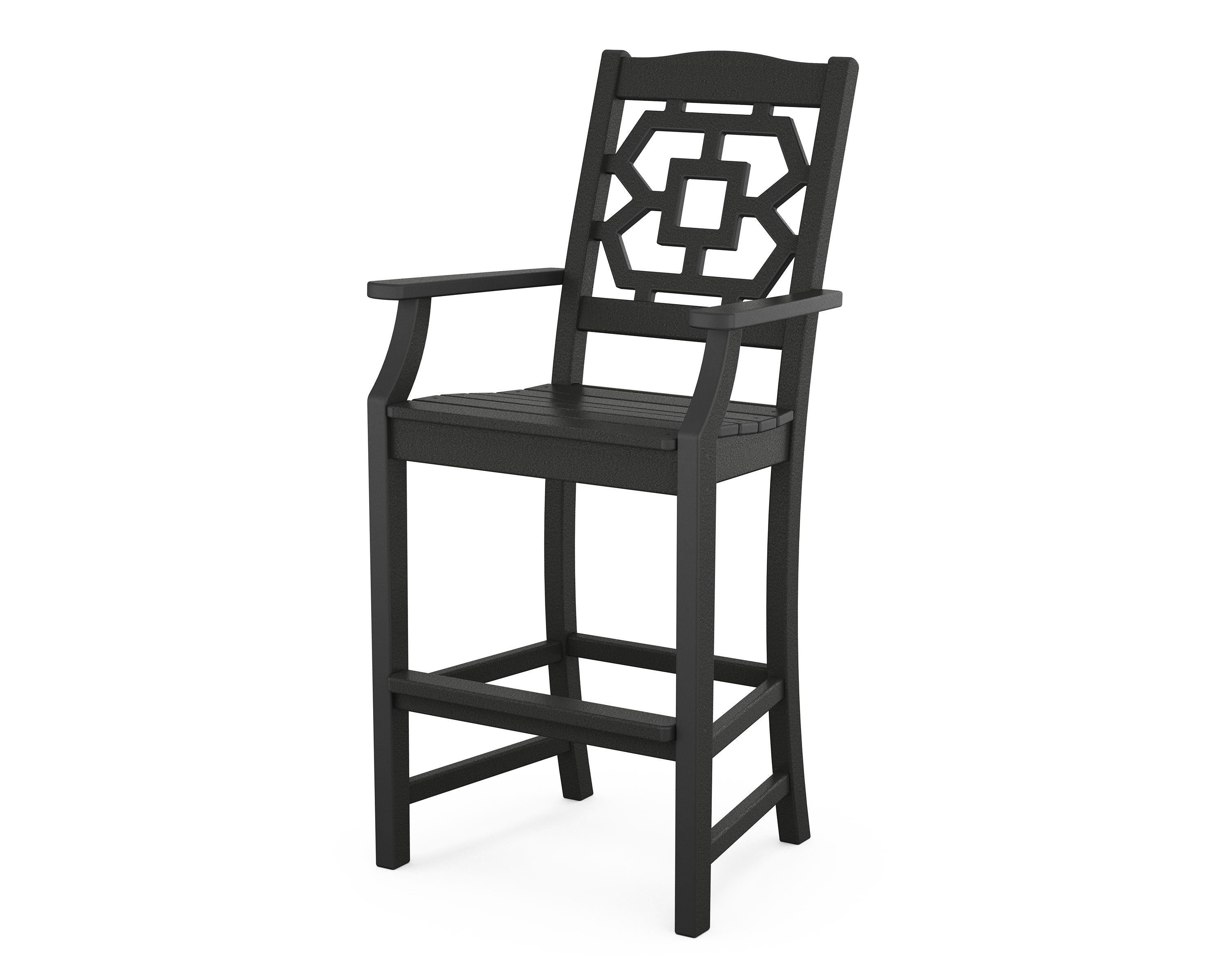 Chinoiserie Bar Arm Chair in Black
