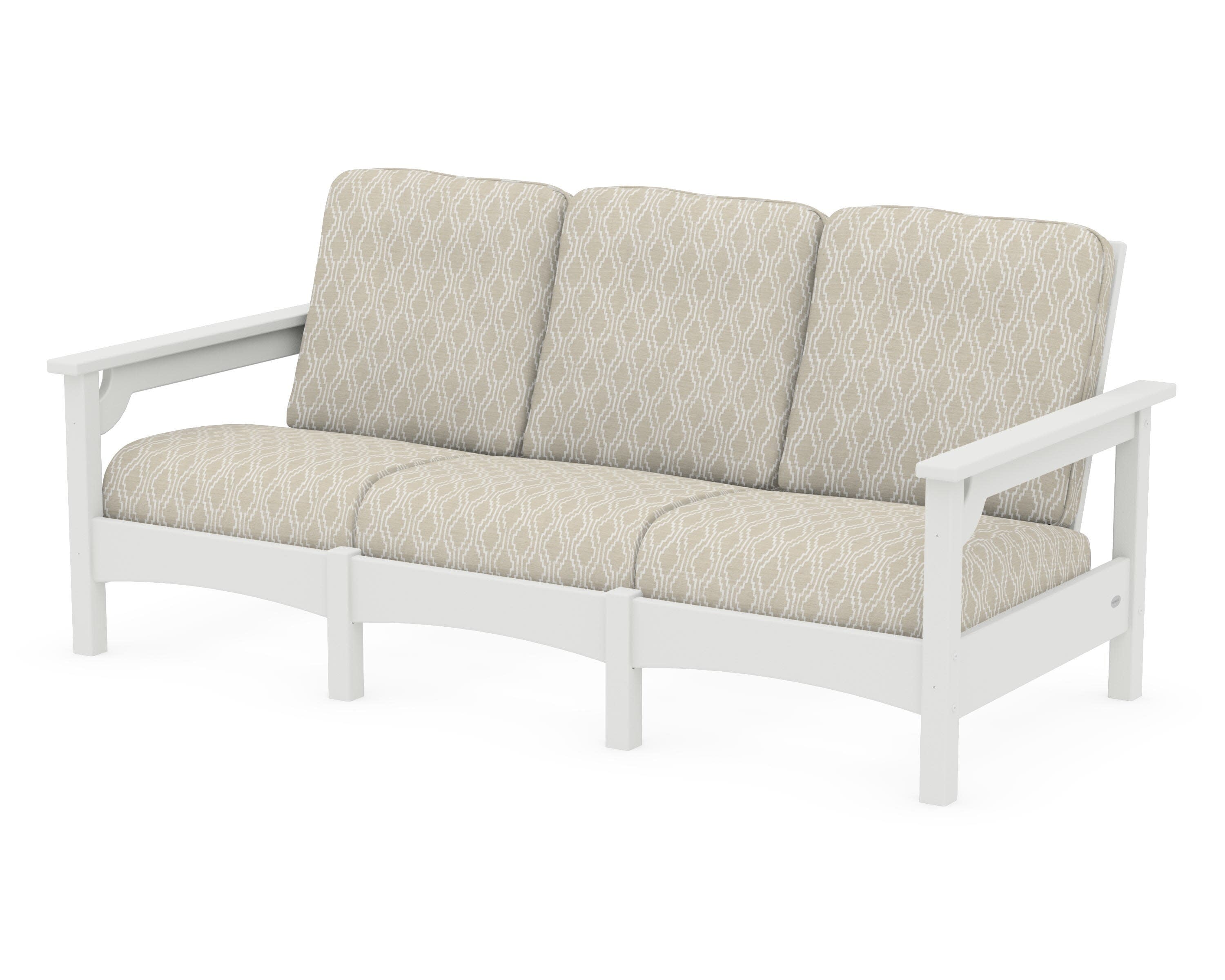 Club Sofa in Vintage White / Solve Linen