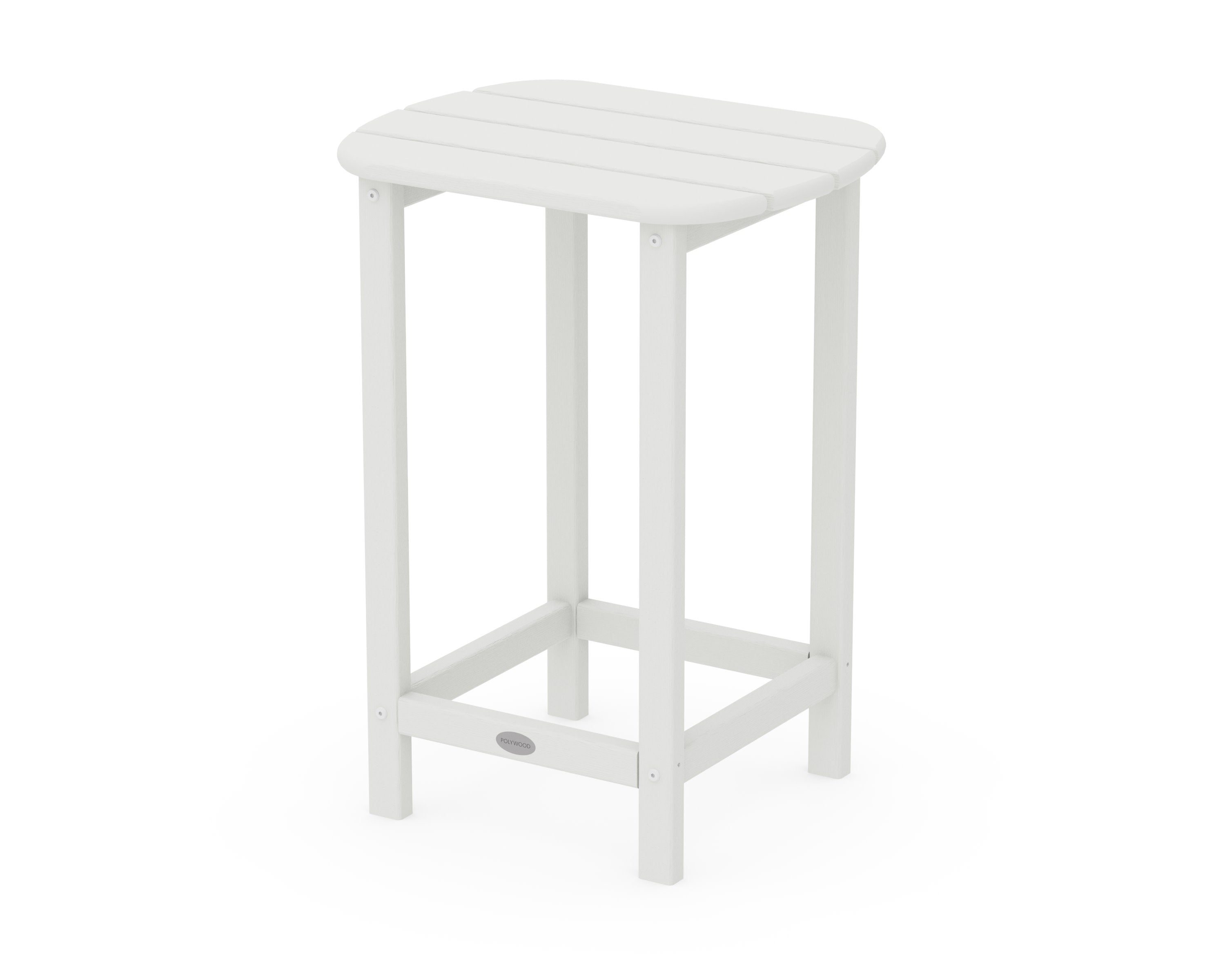 South Beach 26" Counter Side Table in Vintage White
