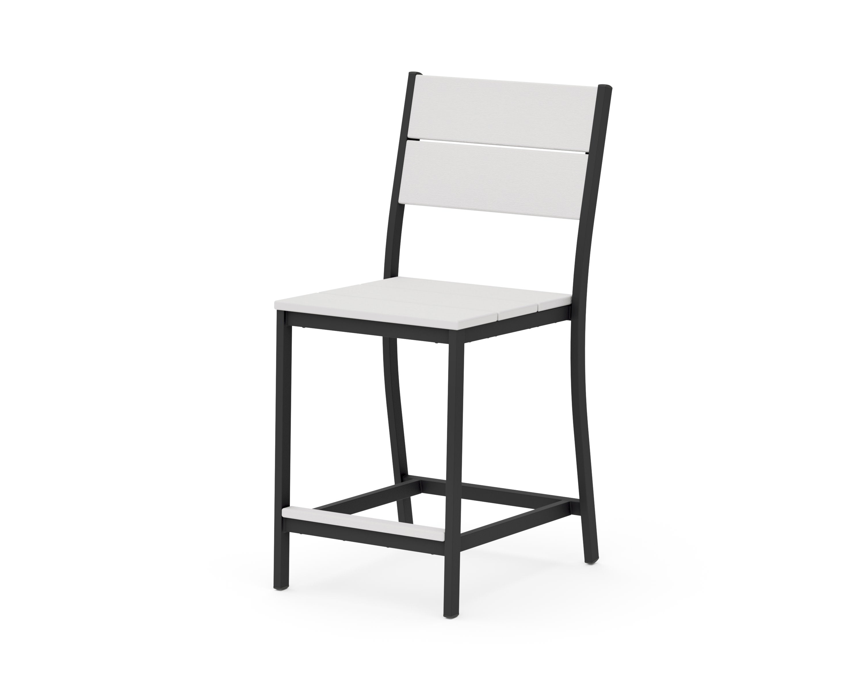 Main Street Counter Side Chair in Black / Vintage White