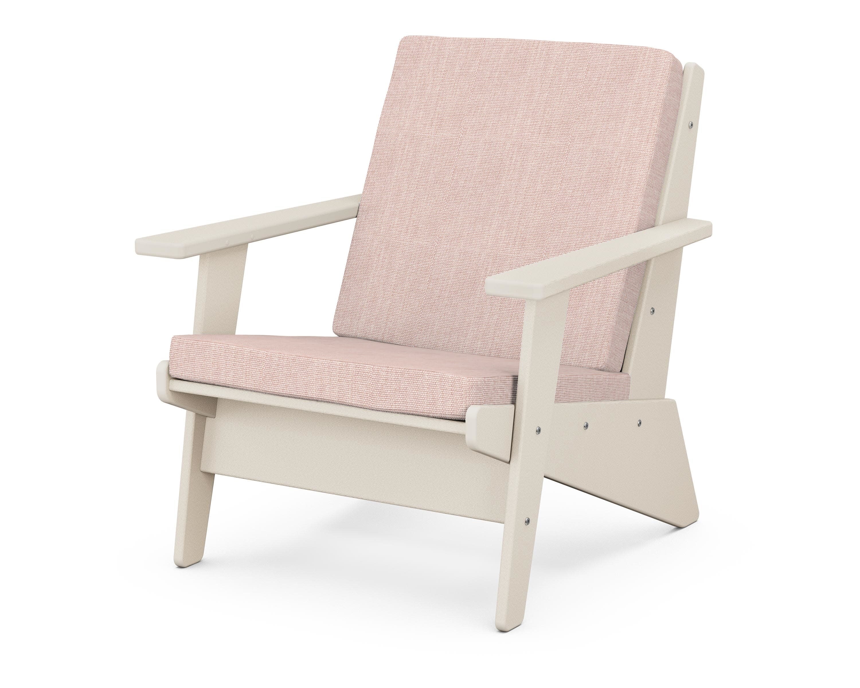 Riviera Modern Lounge Chair in Sand / Play Cameo