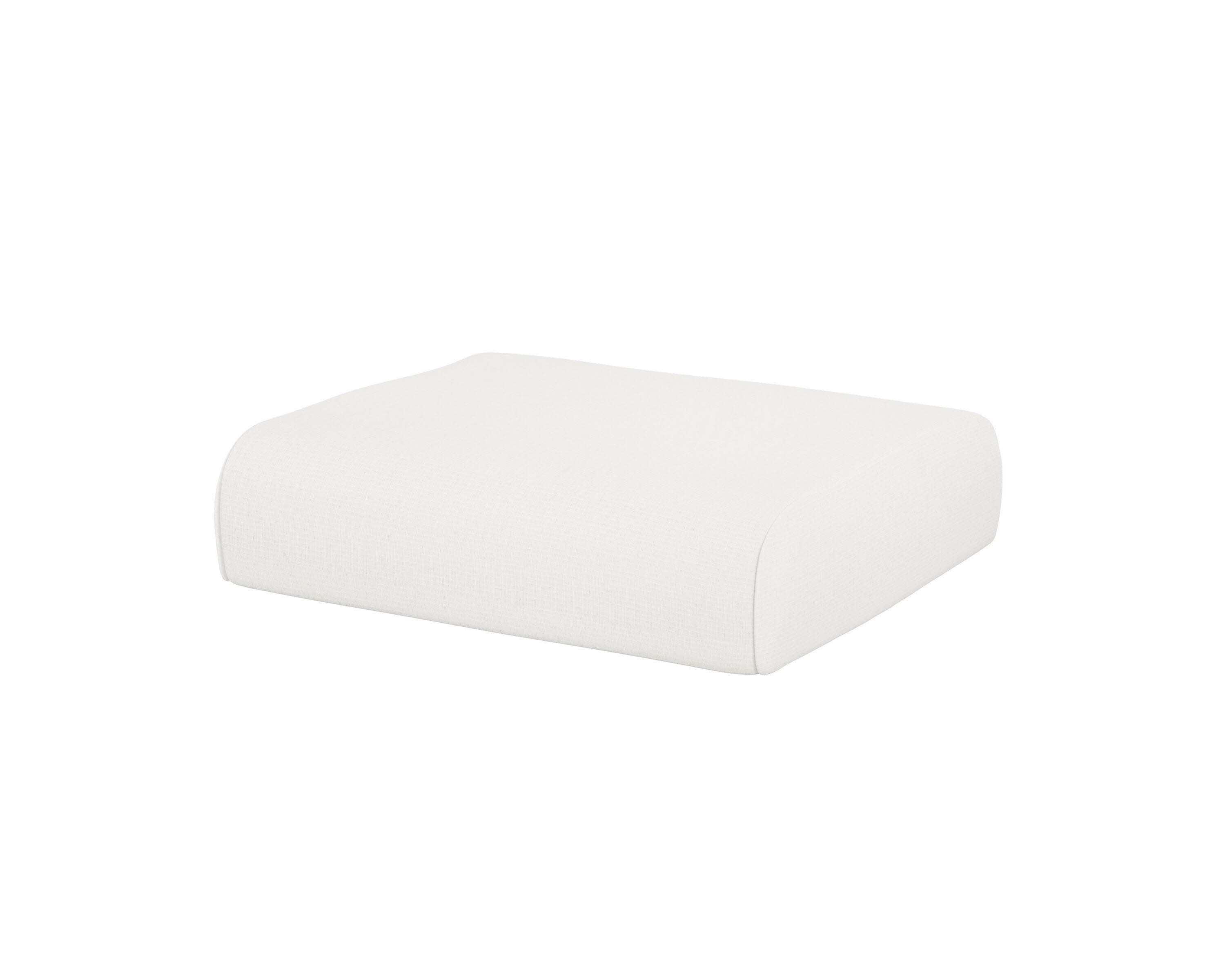 Club Ottoman Cushion in Natural Linen
