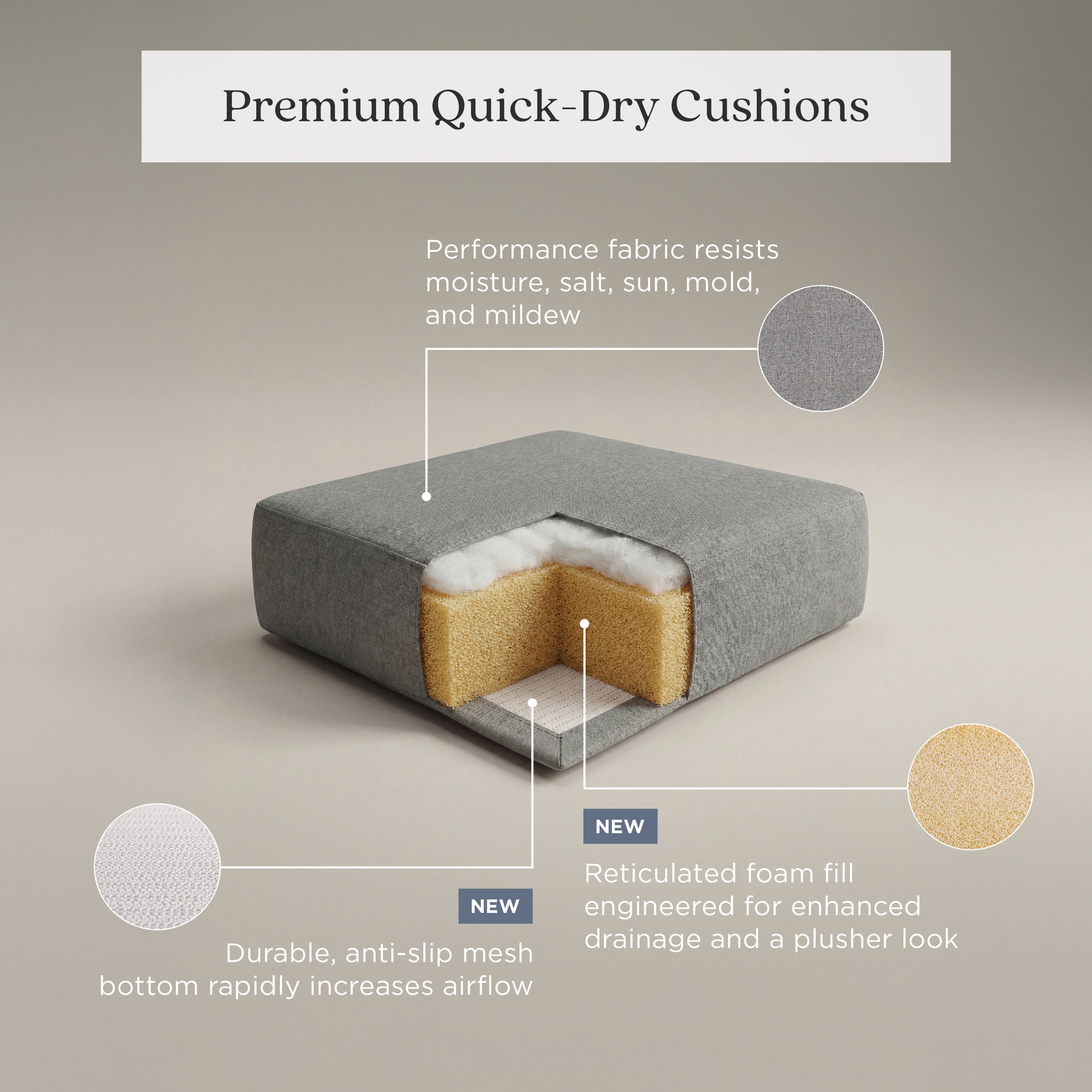 Estate Ottoman Cushion