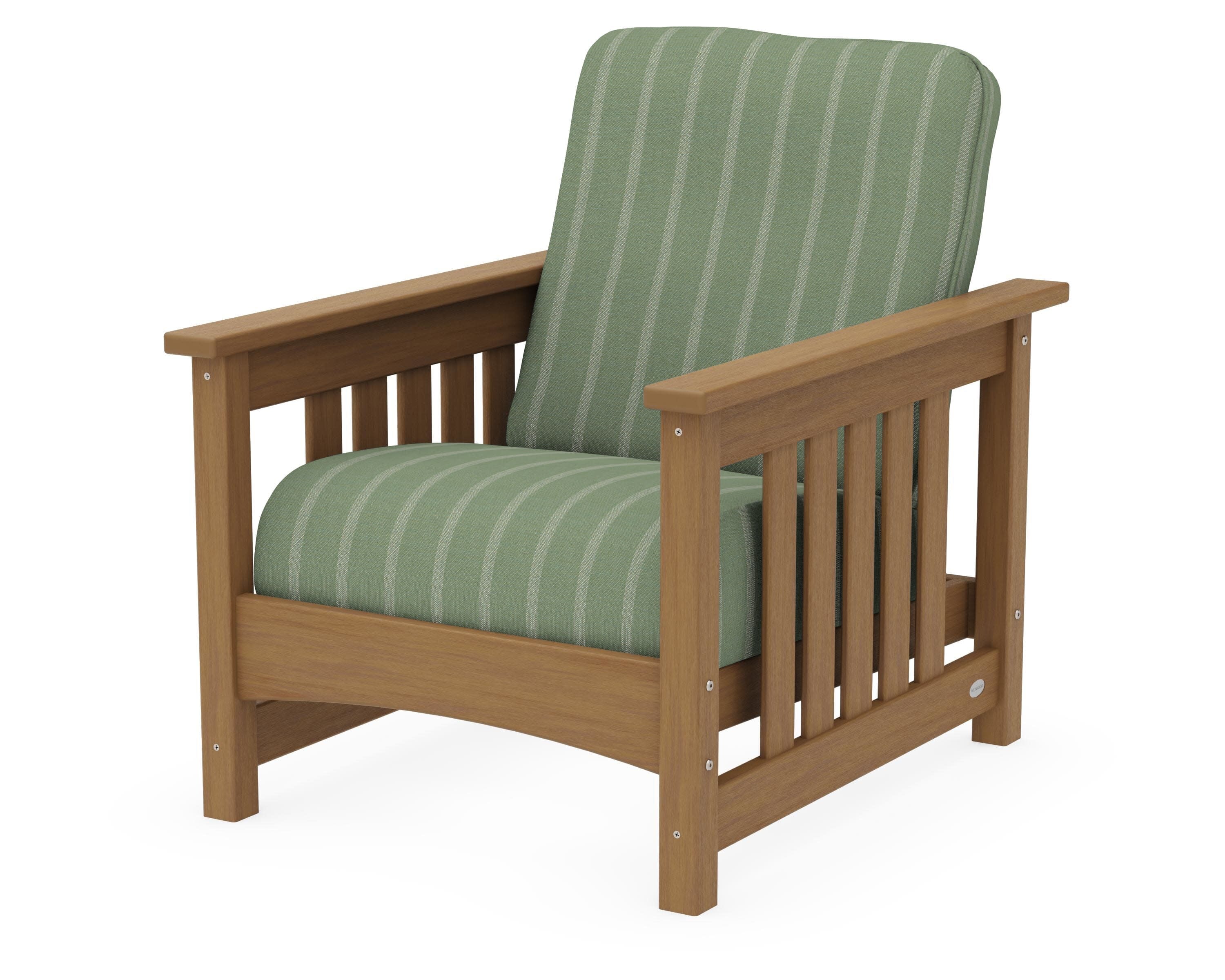 Club Mission Chair in Natural / Unwind Rainwashed