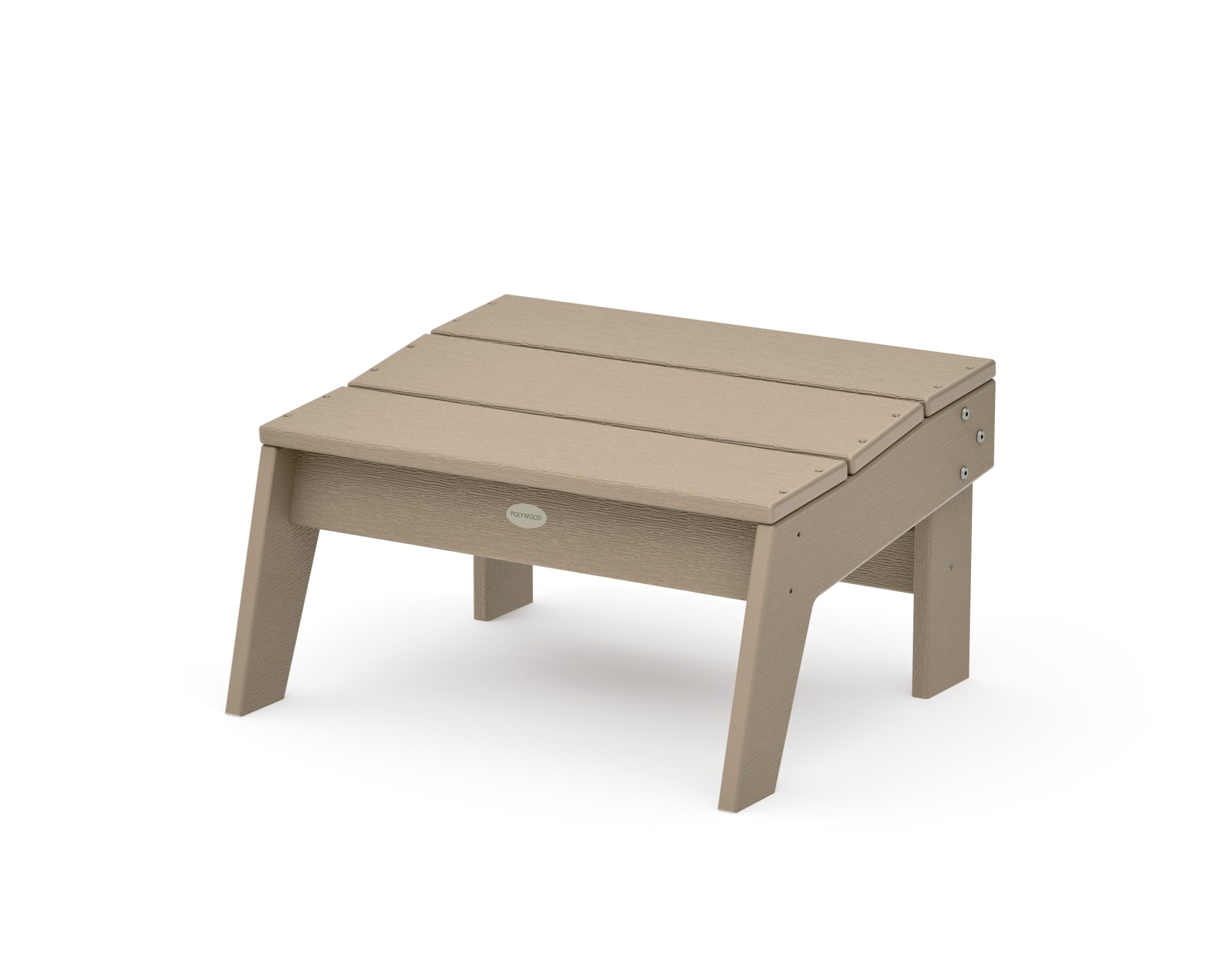 Modern Studio Oversized Ottoman in Vintage Sahara