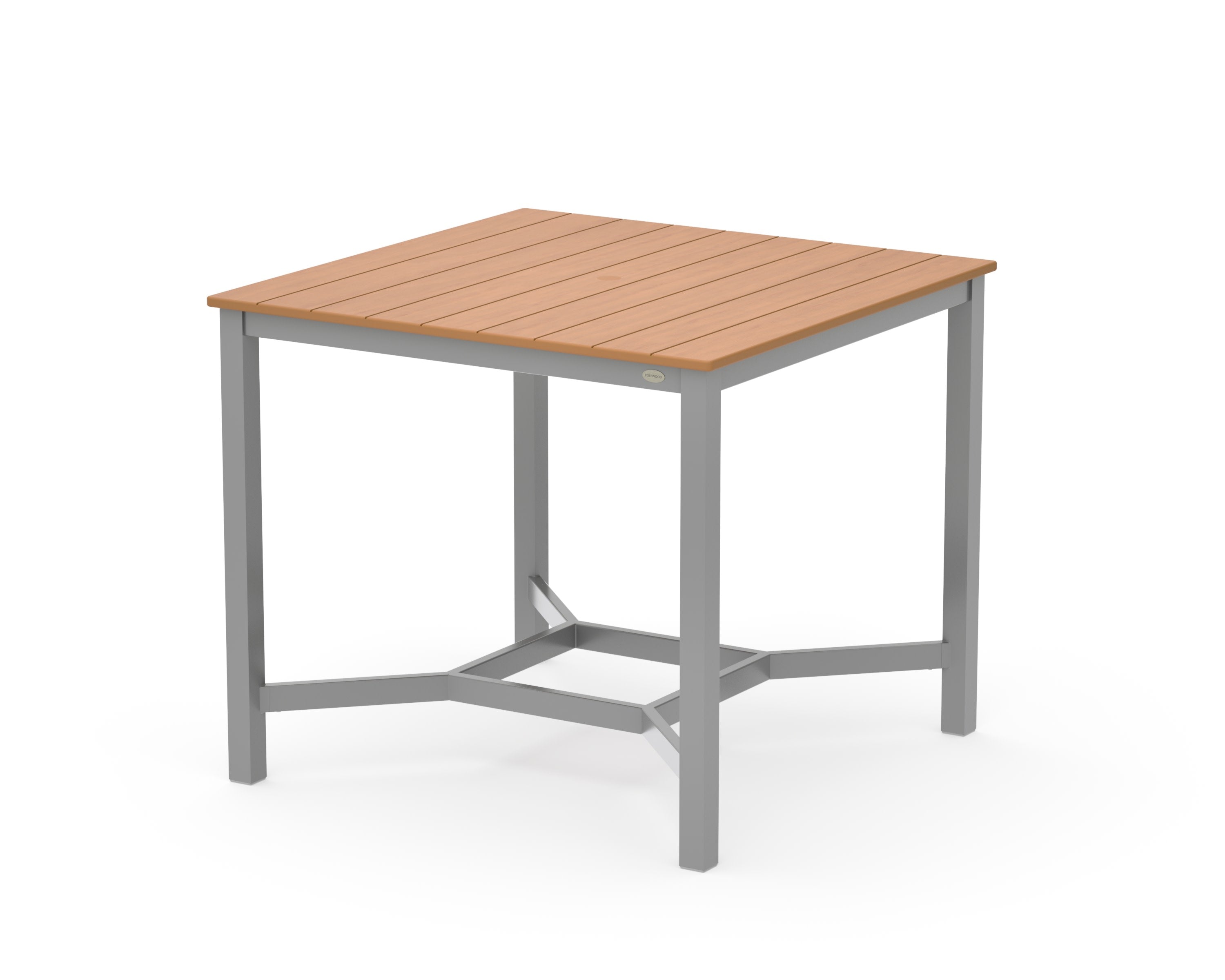 Main Street 42 x 42 Counter Table in Silver / Natural