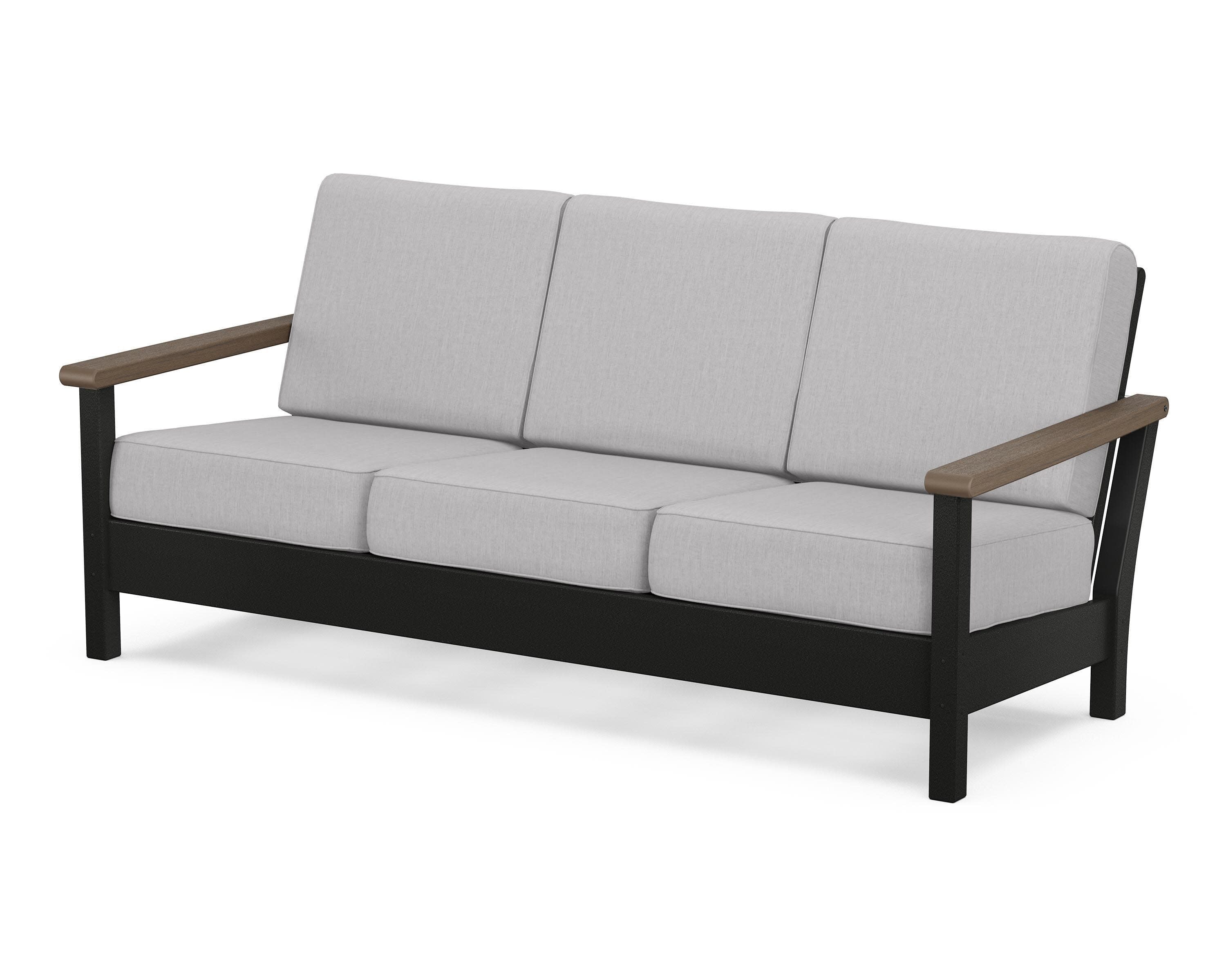 Harbour Deep Seating Sofa in Black / Kona / Granite
