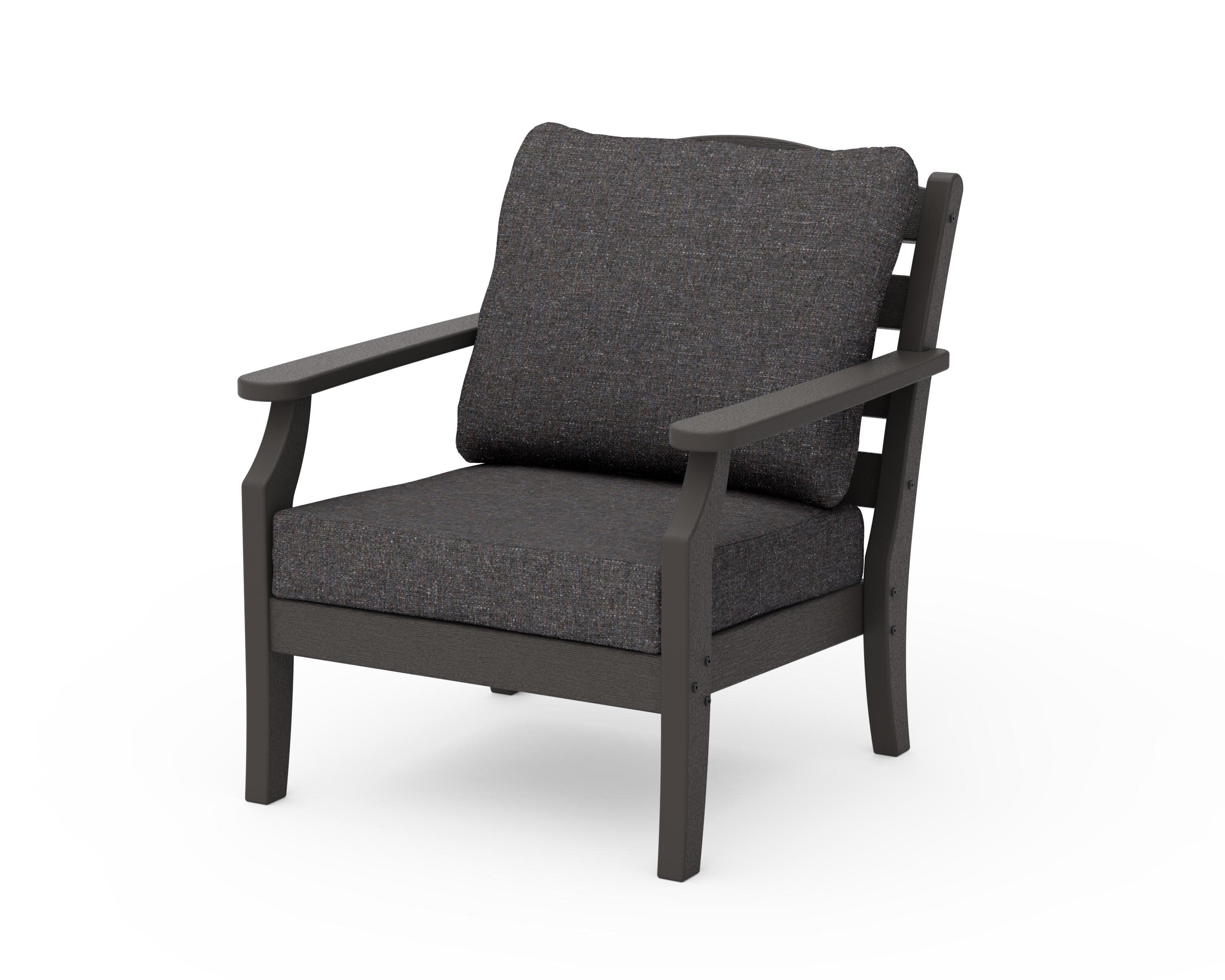 Savannah Deep Seating Chair in Vintage Coffee / Ash Charcoal
