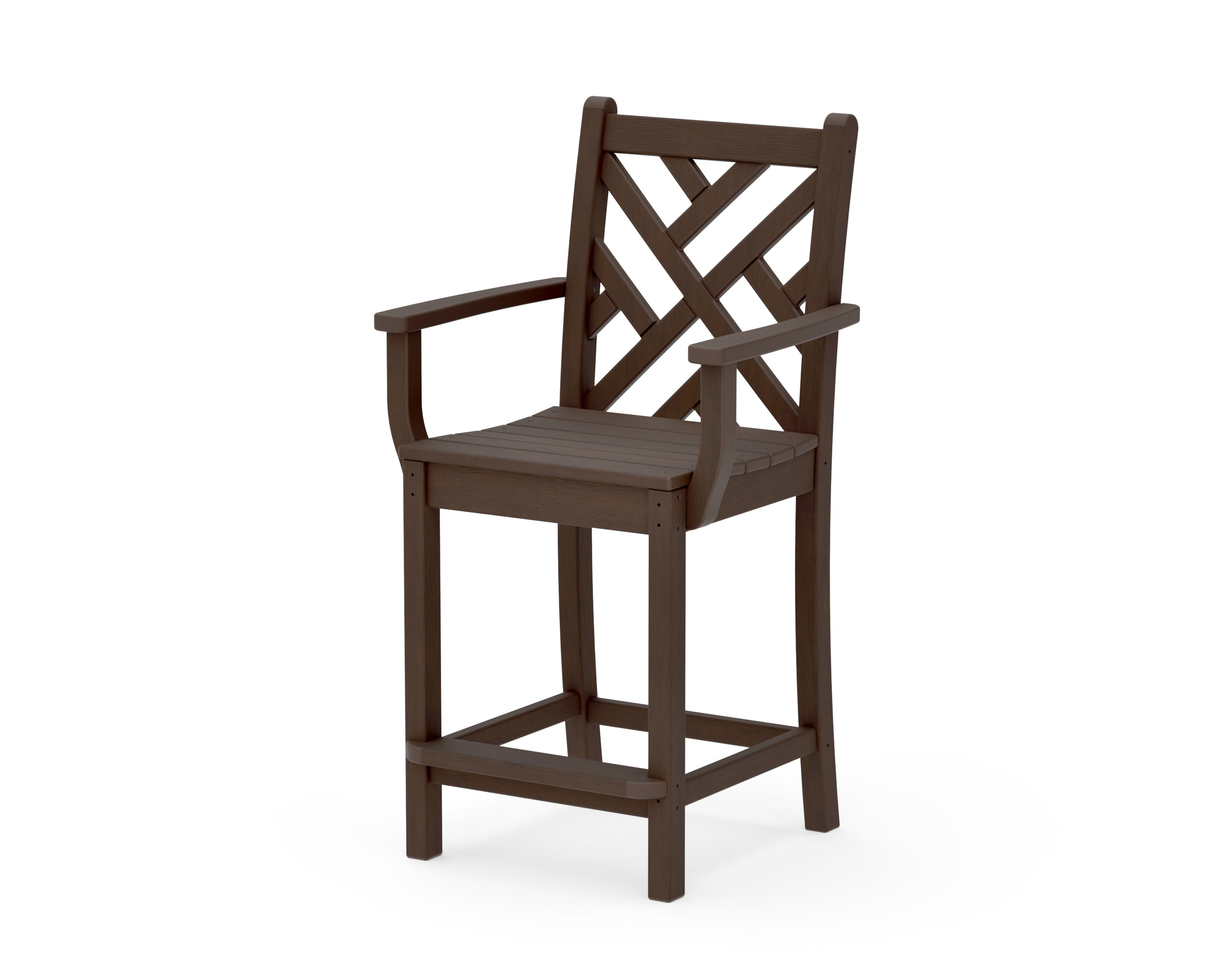 Chippendale Counter Arm Chair in Kona