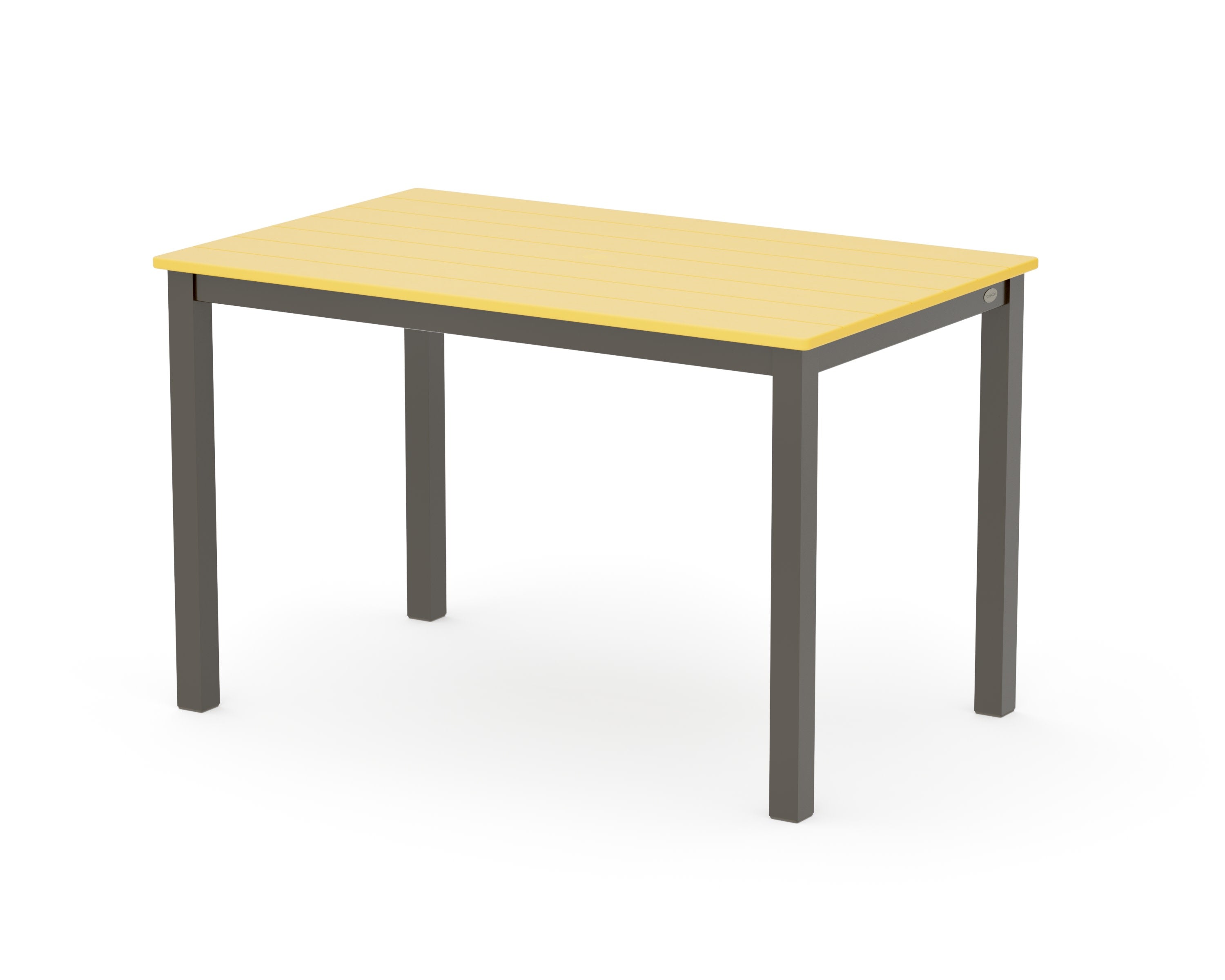 Main Street 30 x 48 Dining Table in Bronze / Lemon