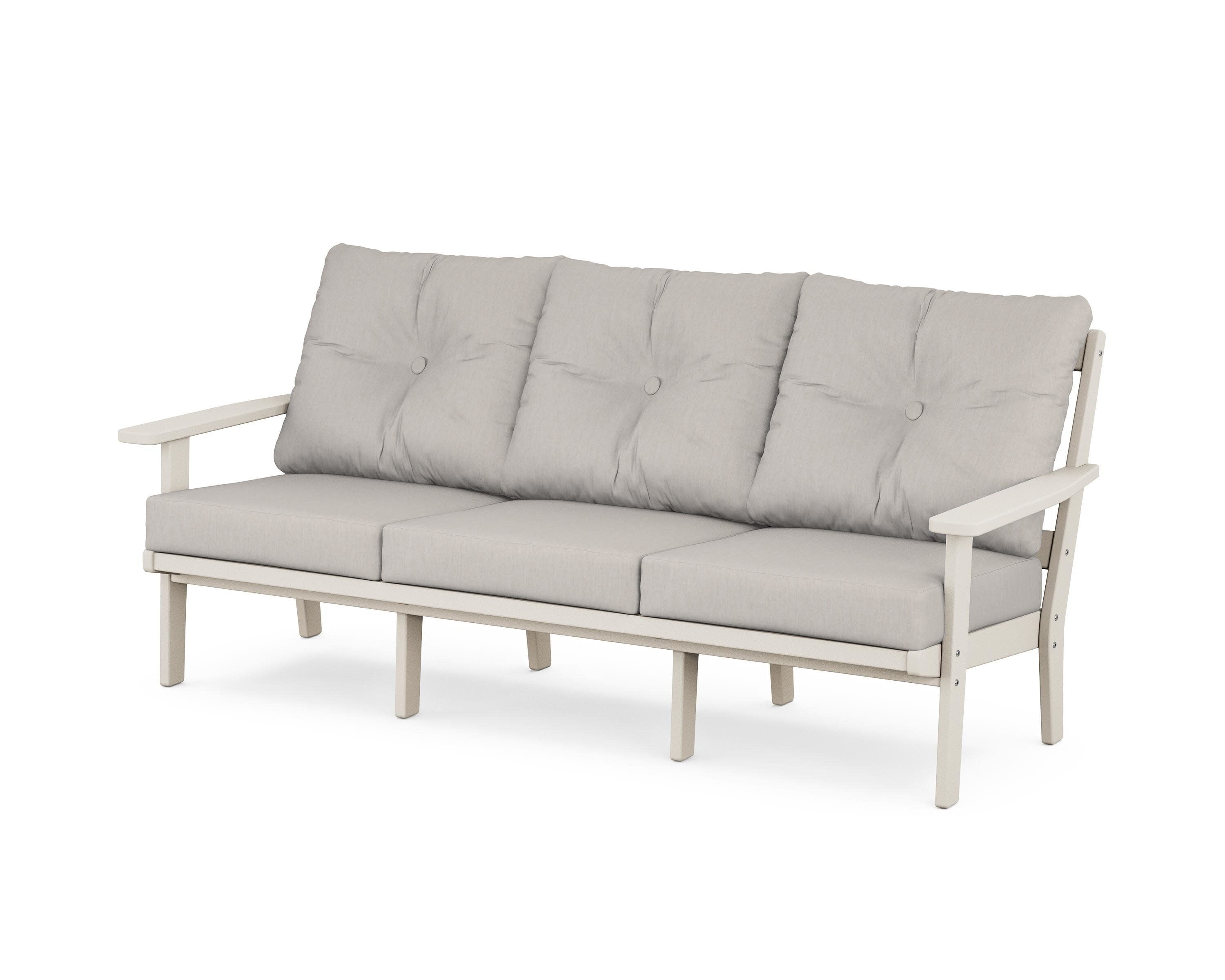 Oxford Deep Seating Sofa in Sand / Cast Ash