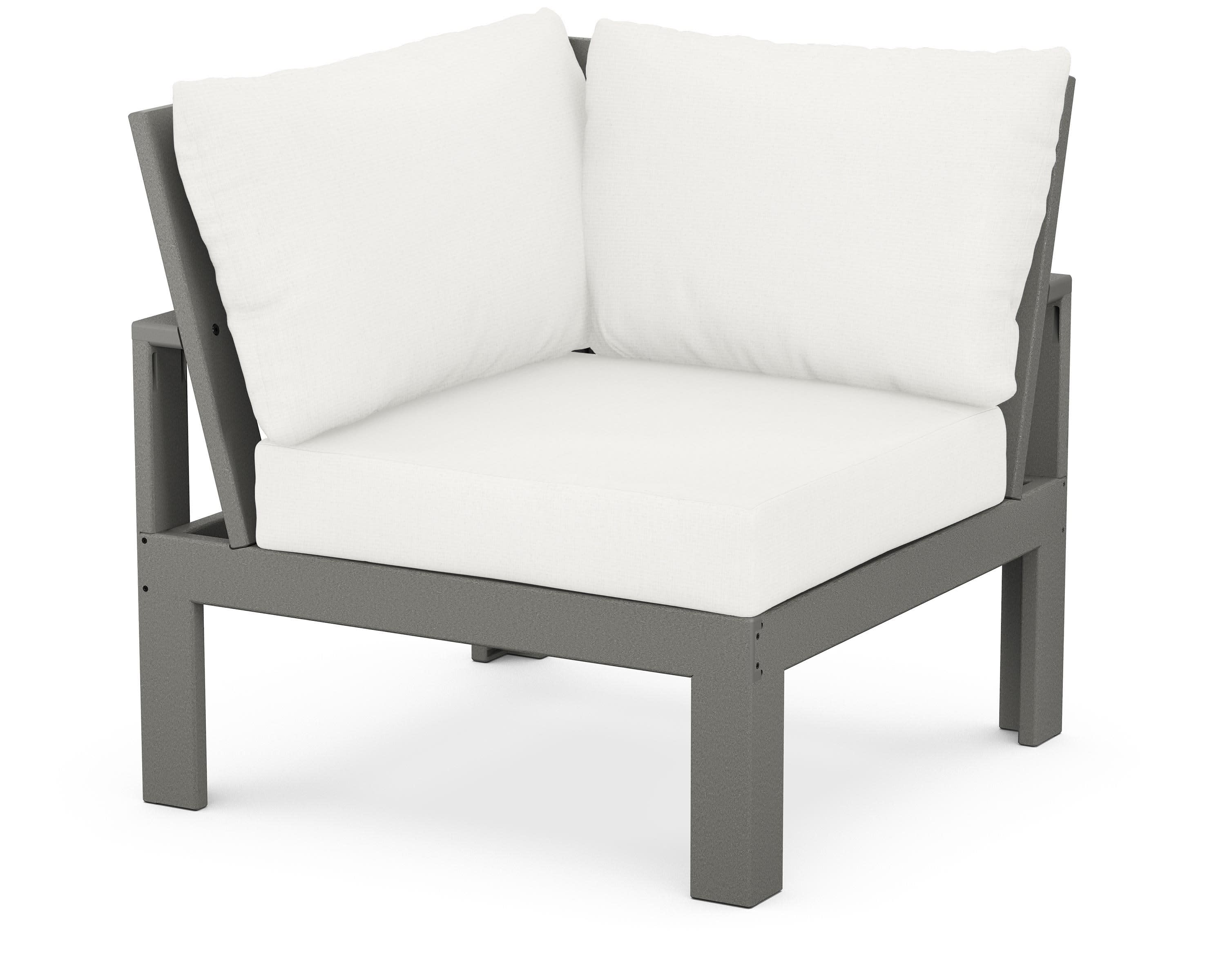 Modular Corner Chair in Slate Grey / Natural Linen