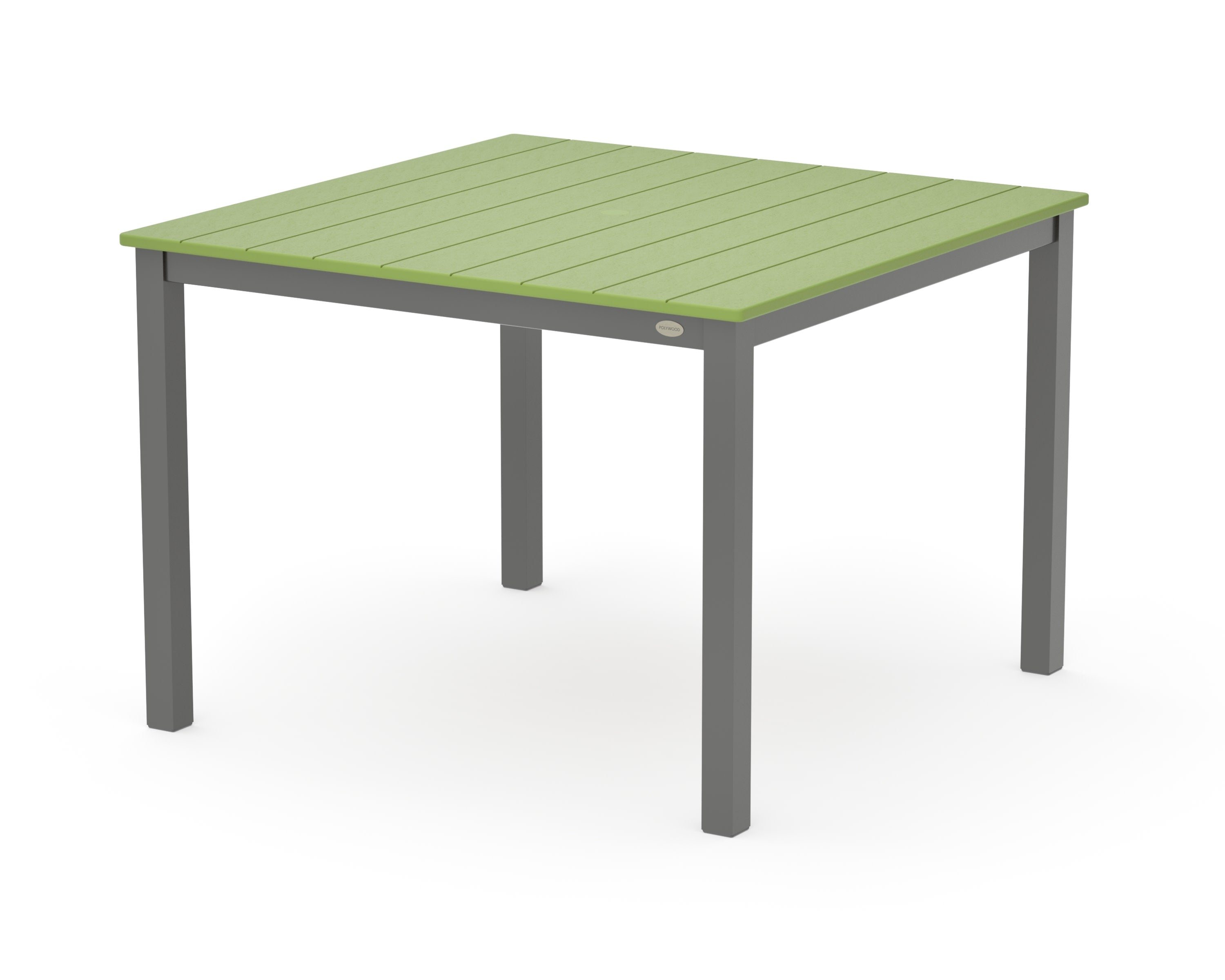 Main Street 42 x 42 Dining Table in Charcoal / Lime
