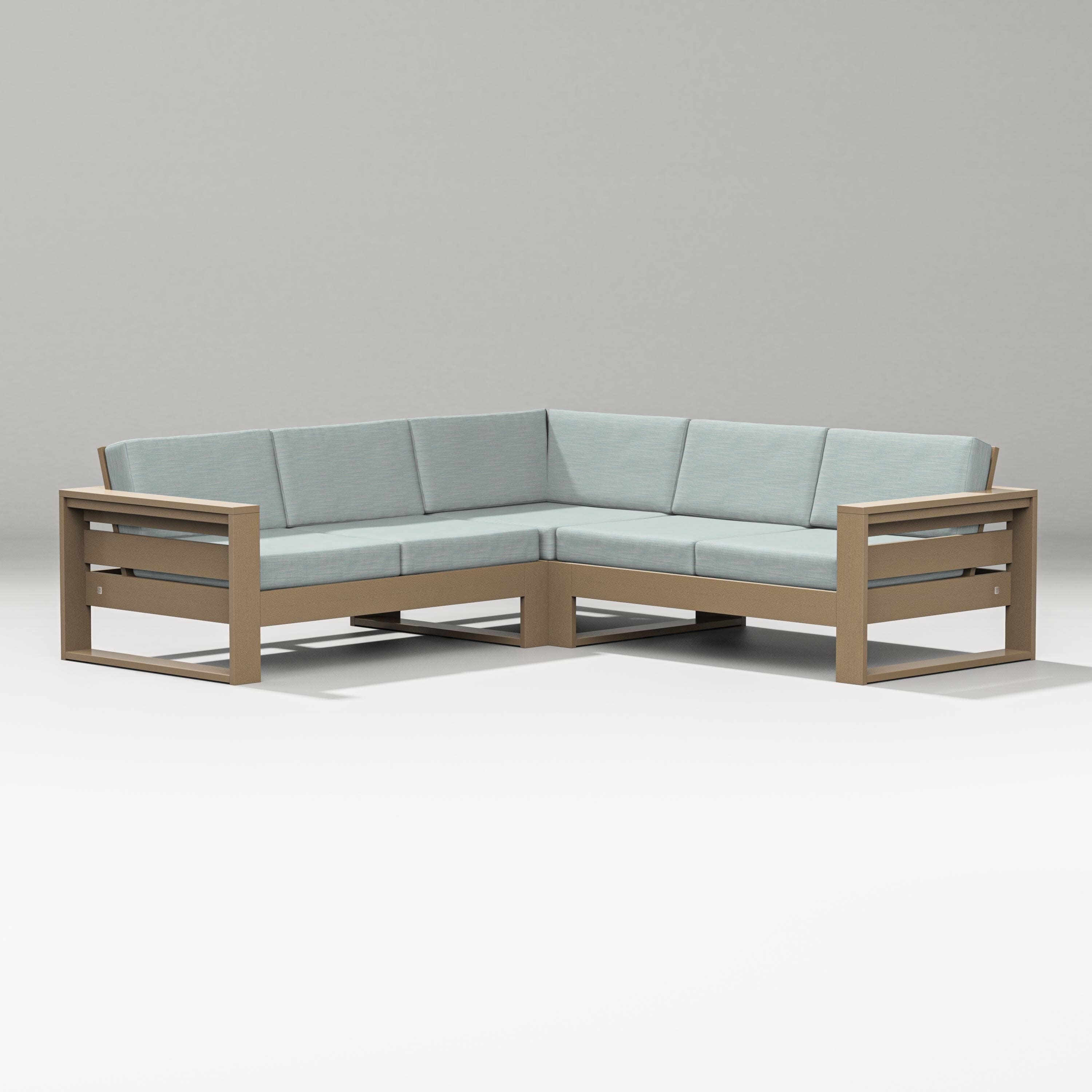 Latitude Corner Sectional in Vintage Sahara / Soothe Mist