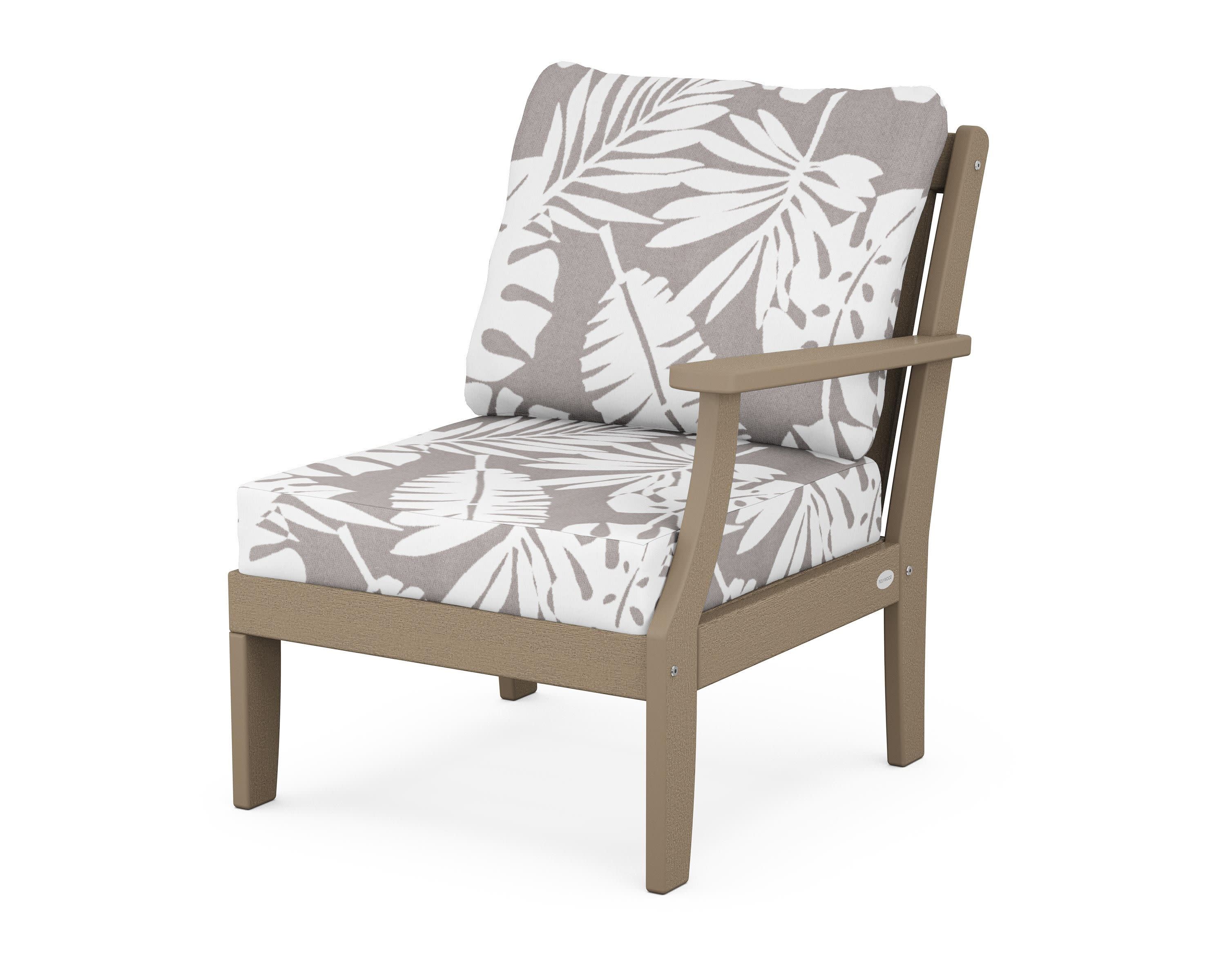 Braxton Modular Right Arm Chair in Vintage Sahara / Leaf Grey Mist